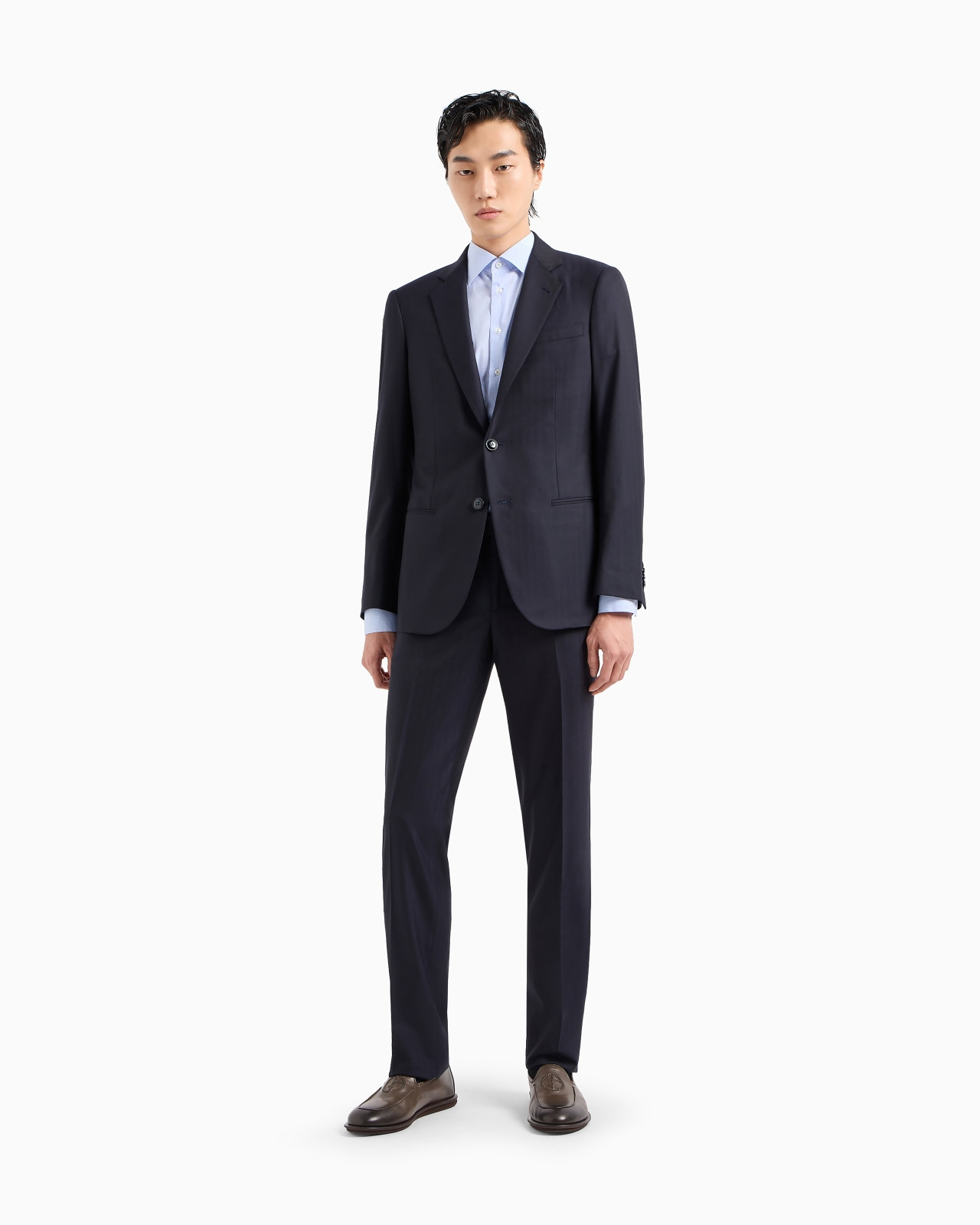Manhattan line virgin-wool single-breasted suit - 4