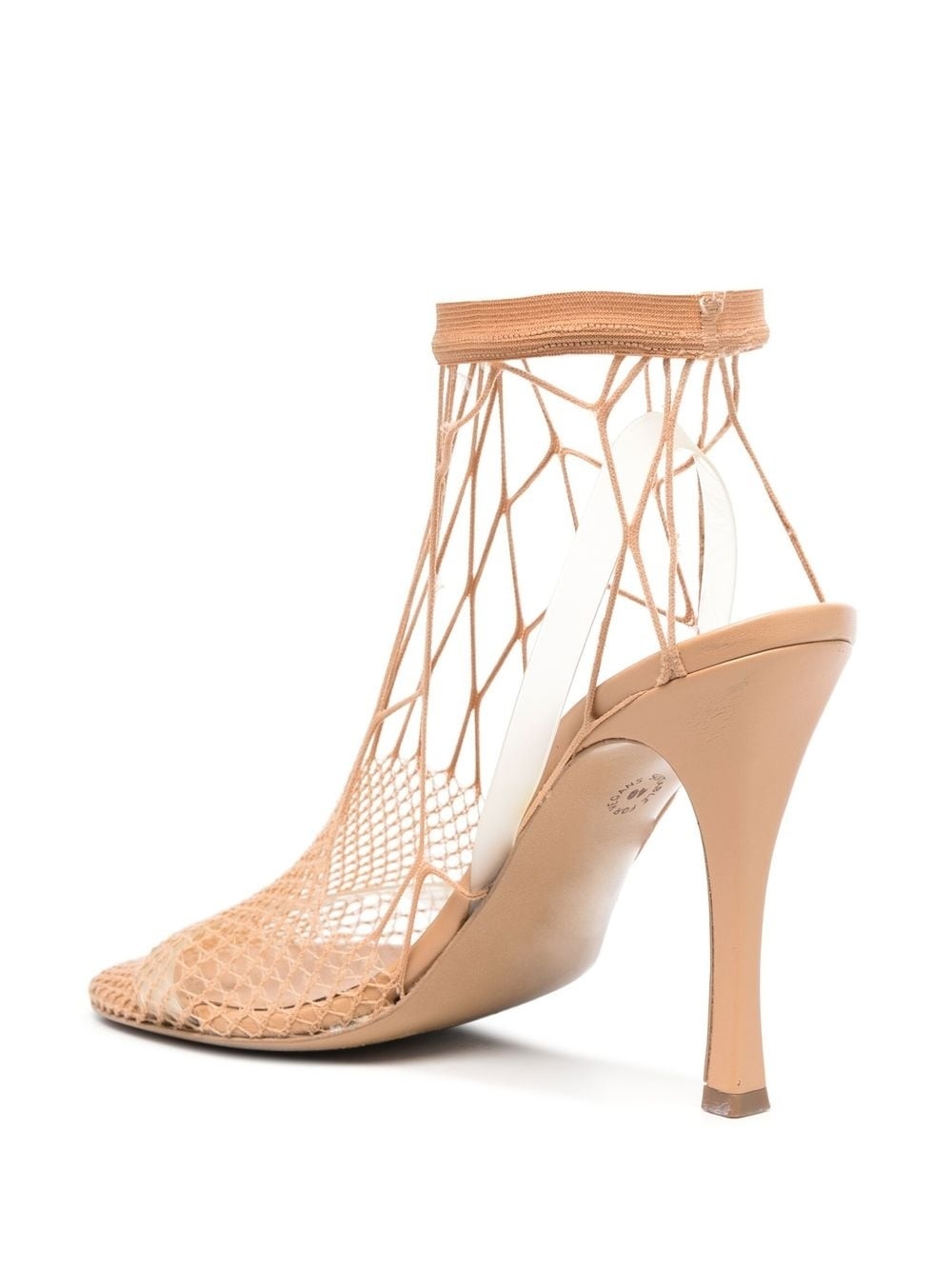 120mm fishnet heeled sandals - 3