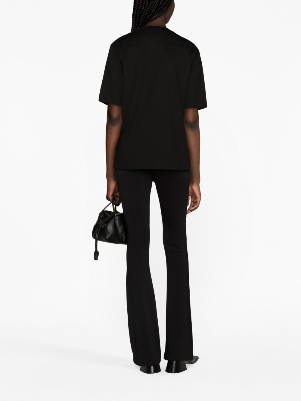 logo-embellished cotton T-shirt - 4