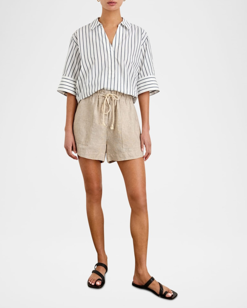 Rails Foster Paperbag Linen Shorts outlook