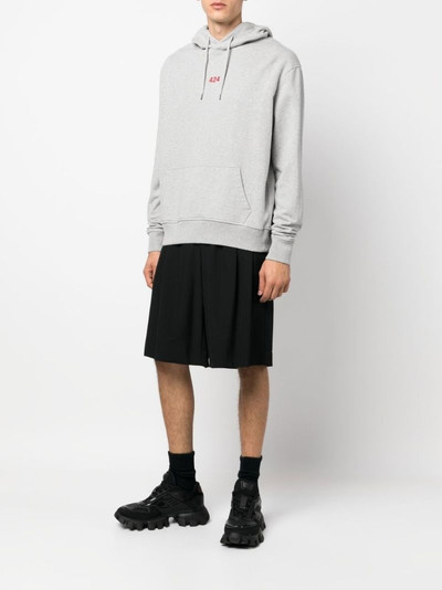 424 logo-embroidered drawstring hoodie outlook