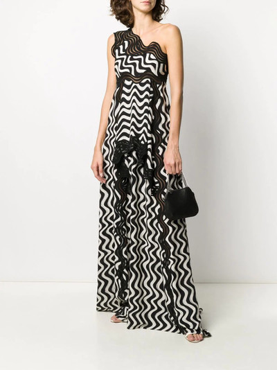 Stella McCartney swirl one-shoulder dress outlook