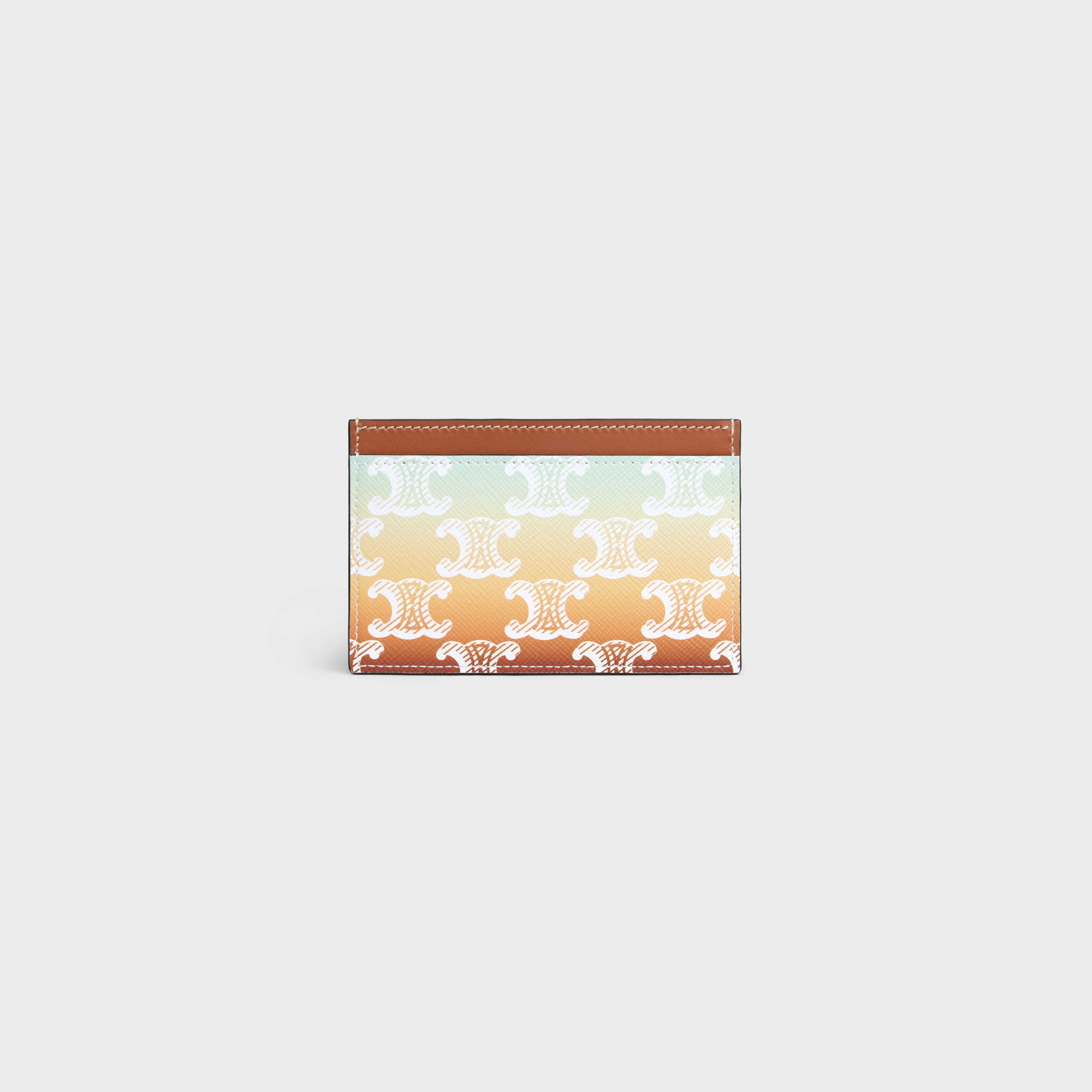Card holder in TRIOMPHE CANVAS SUNSET AND CALFSKIN - 3