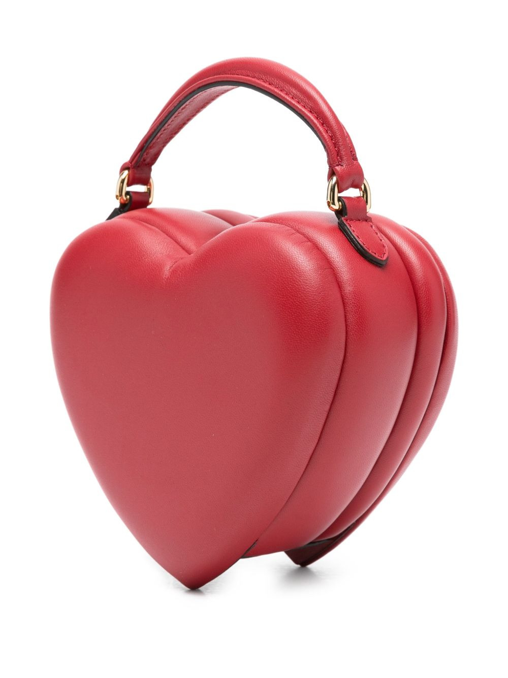 heart-shaped quilted tote bag - 3