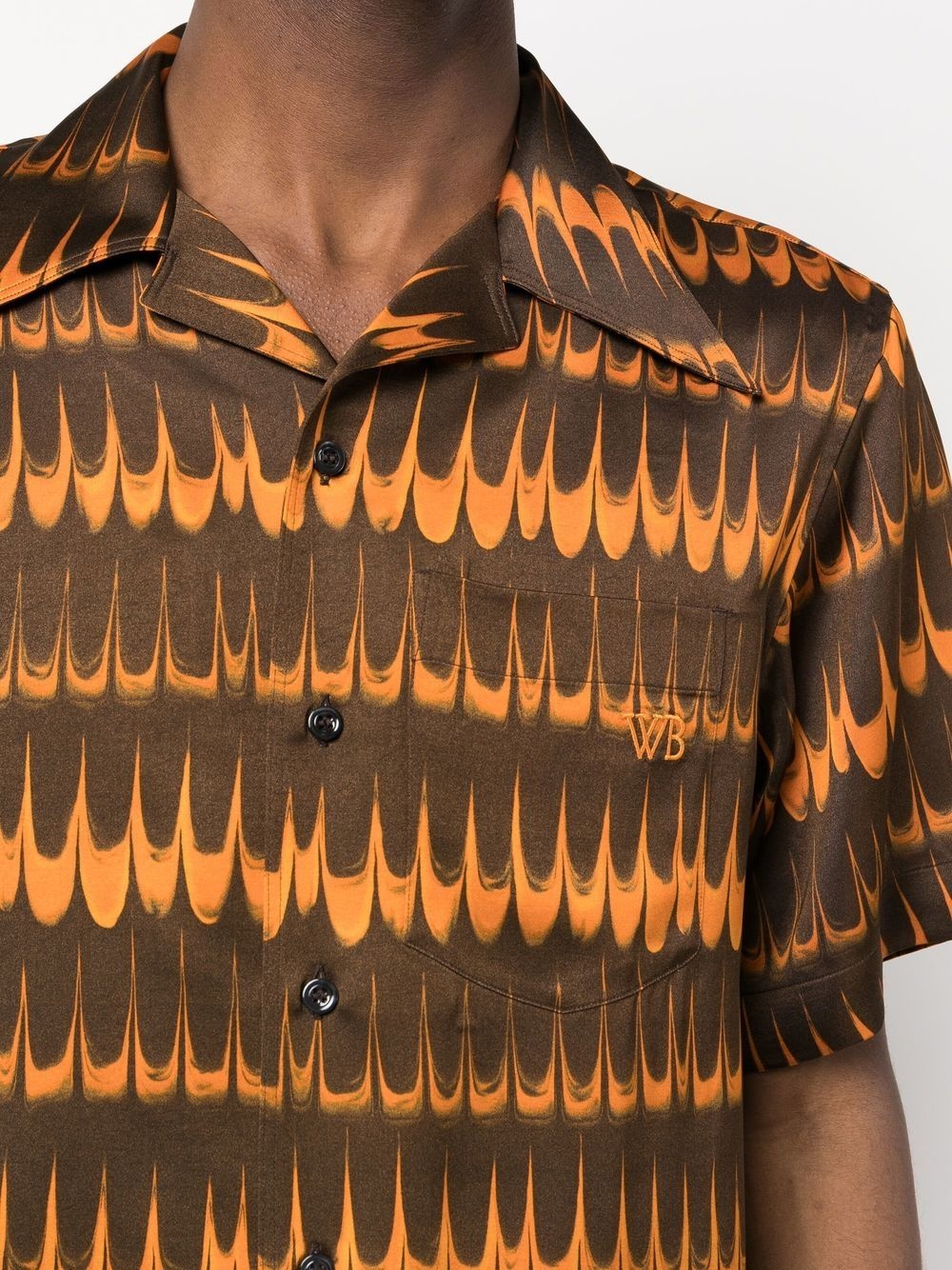 geometric-print short-sleeve shirt - 5