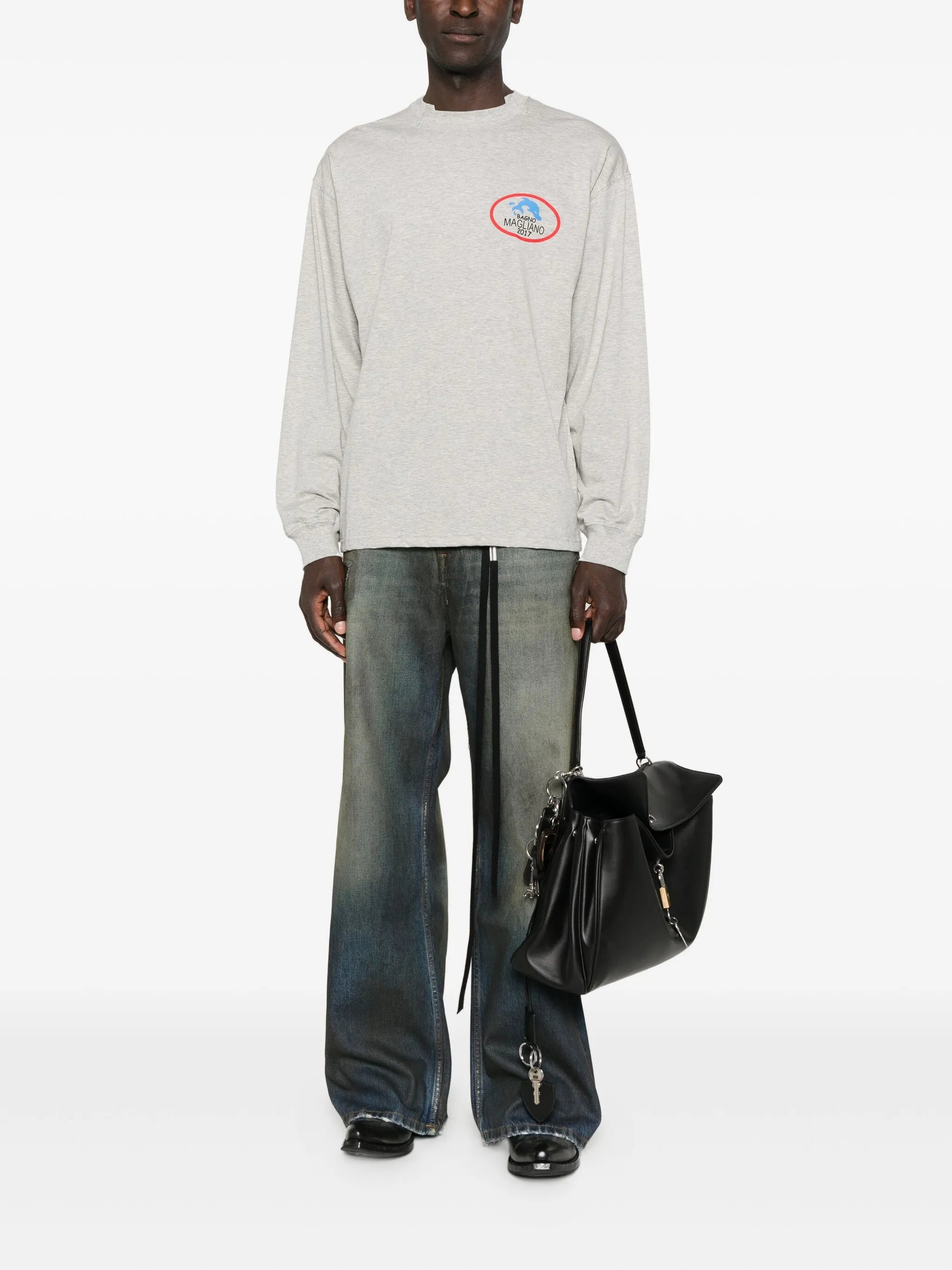 Magliano Logo-motif Long-sleeve Sweatshirt - 4
