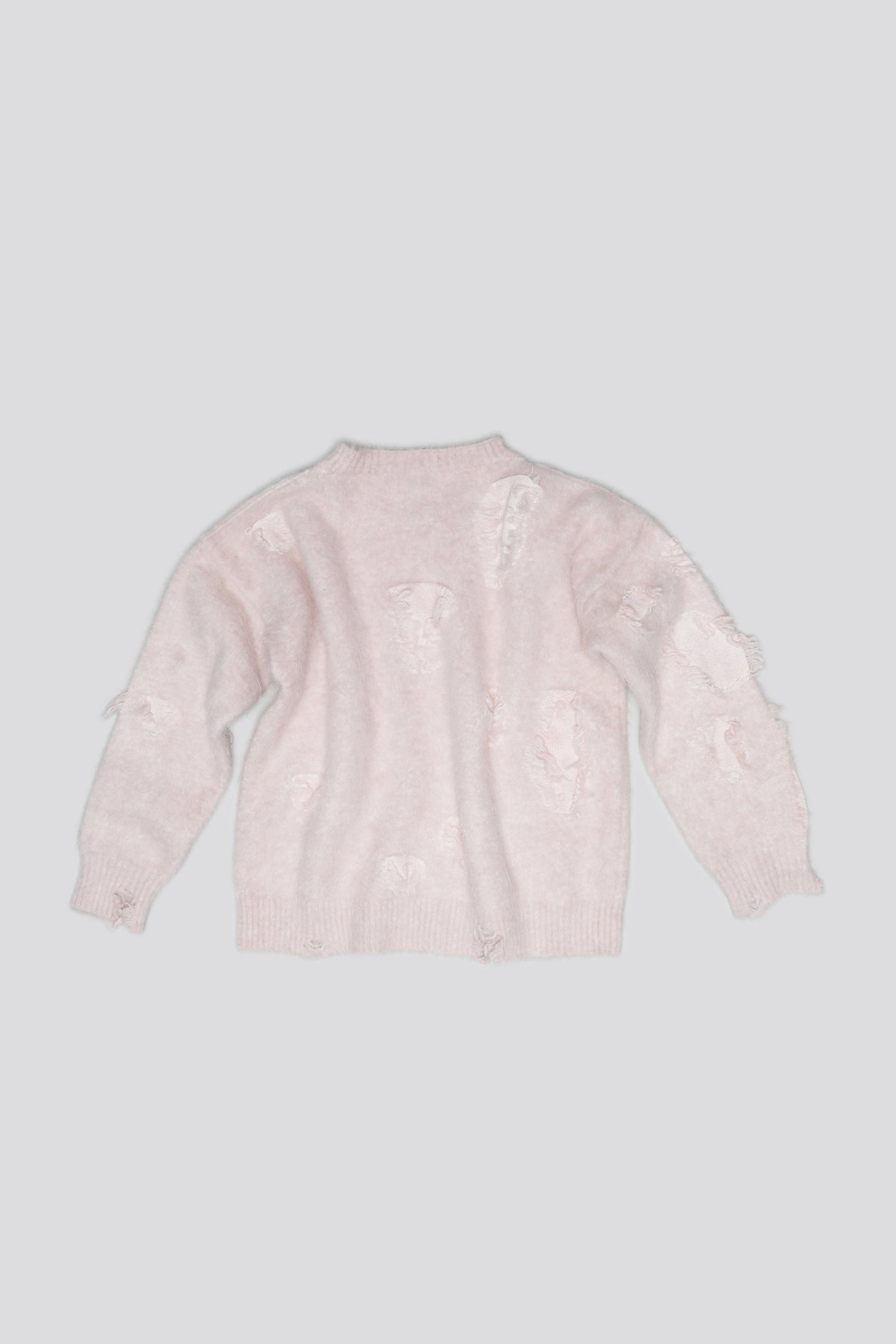 SHRUNKEN DECONSTRUCTED CREWNECK - LIGHT PINK - 1