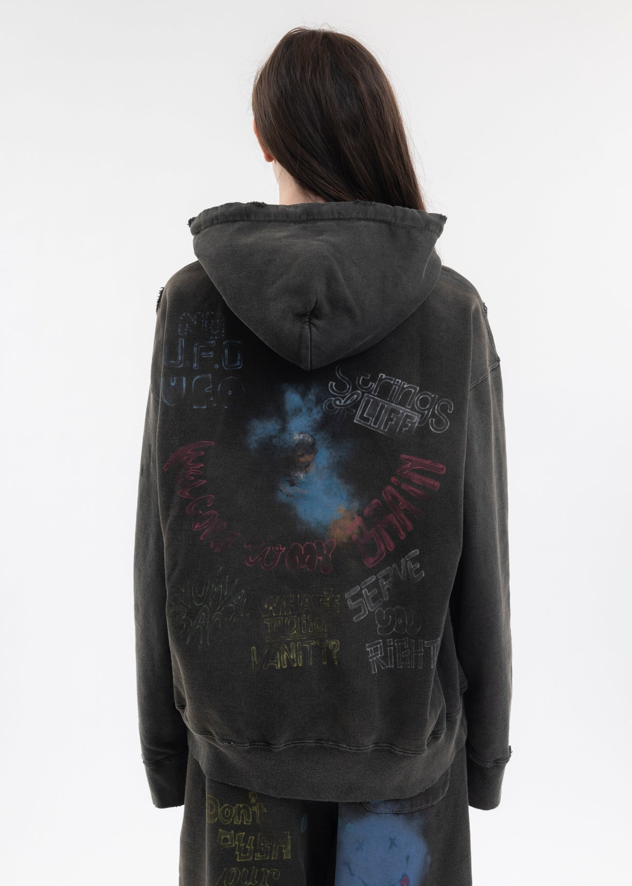 Black Bleached Hoodies - 2