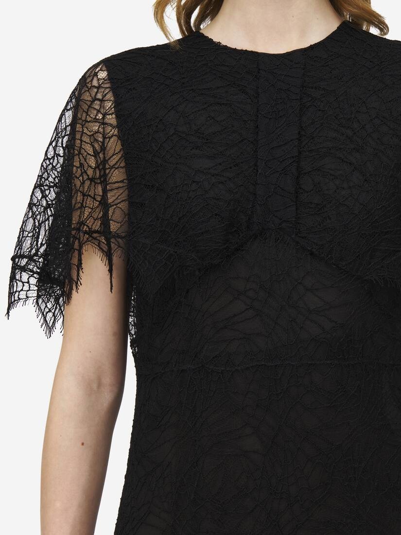 Cobweb Lace Midi Dress - 5
