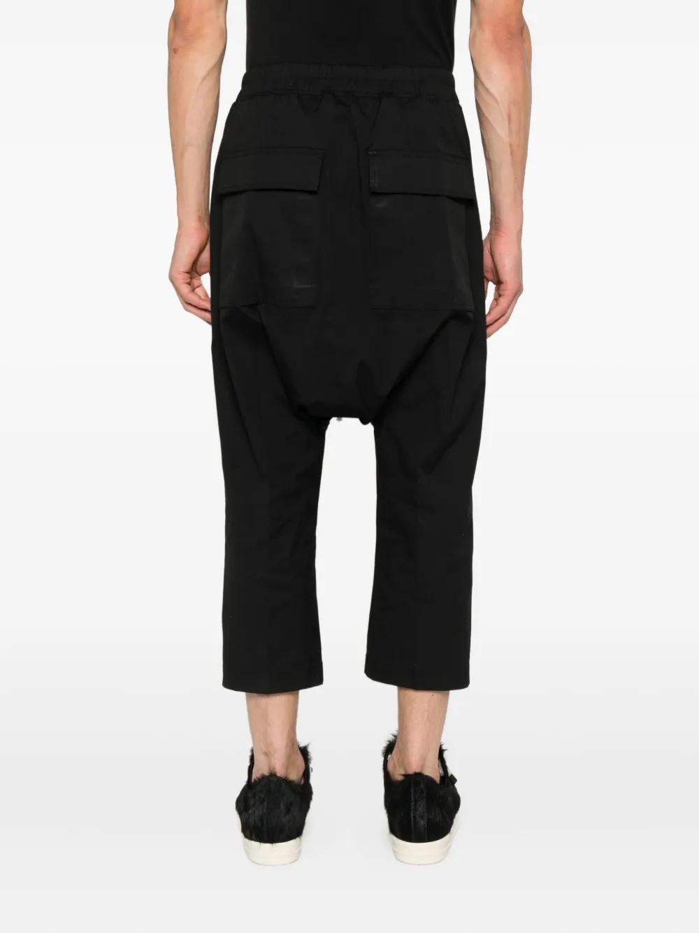 RICK OWENS - Men Drawstring Cropped Trousers - 3