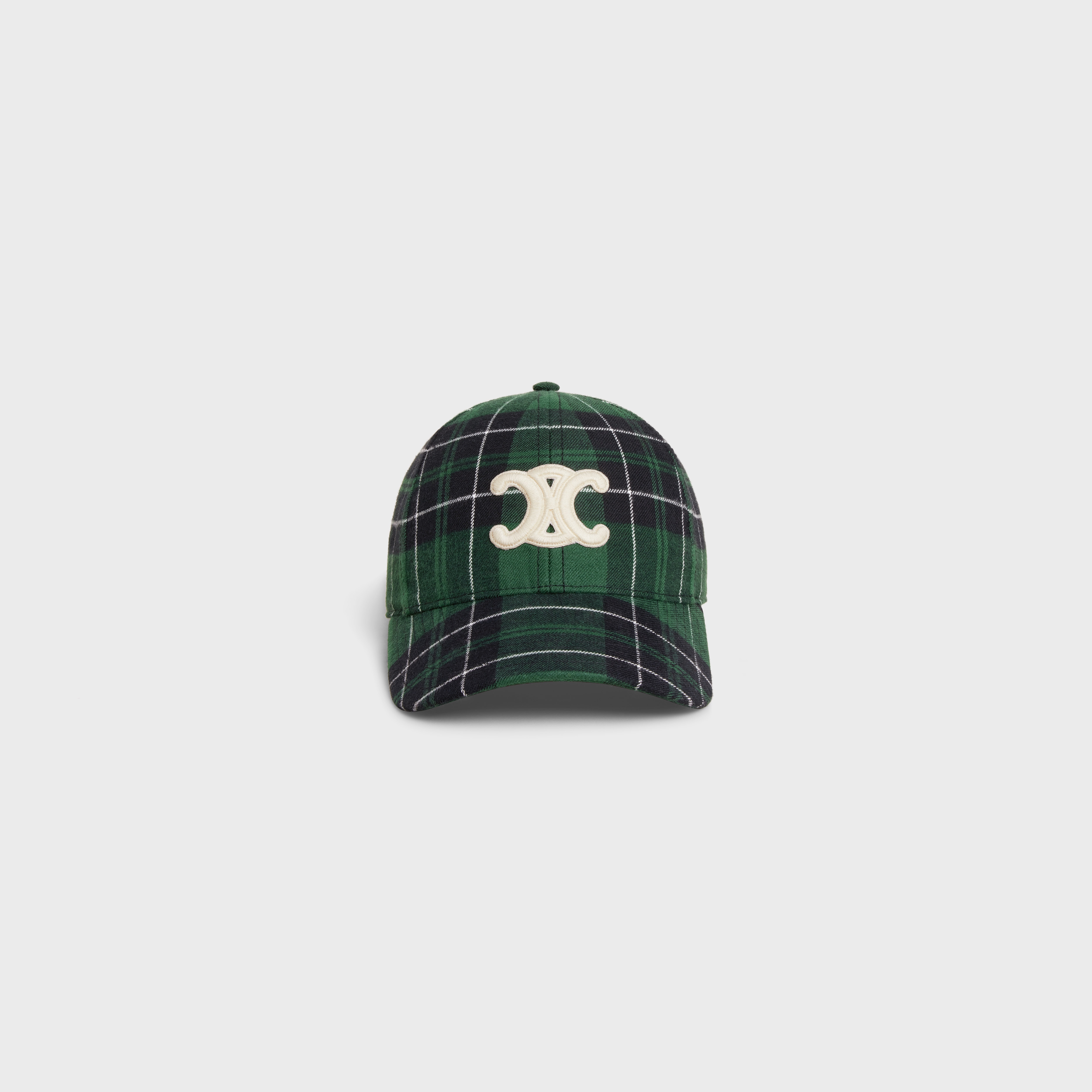 TRIOMPHE BASEBALL CAP IN CHECKED FLANNEL - 2