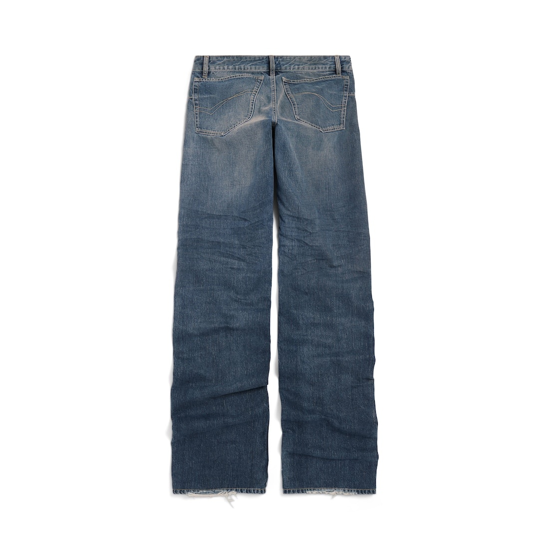 Fitted Low-waist Pants in Blue - 9