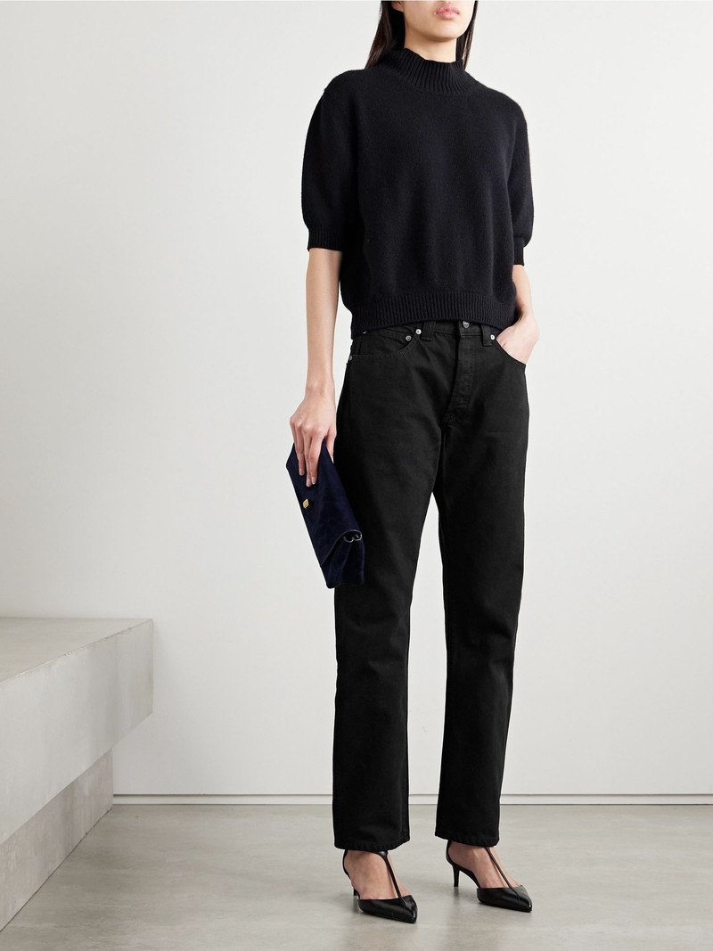 KHAITE Callum high-rise straight-leg jeans Dark denim outlook