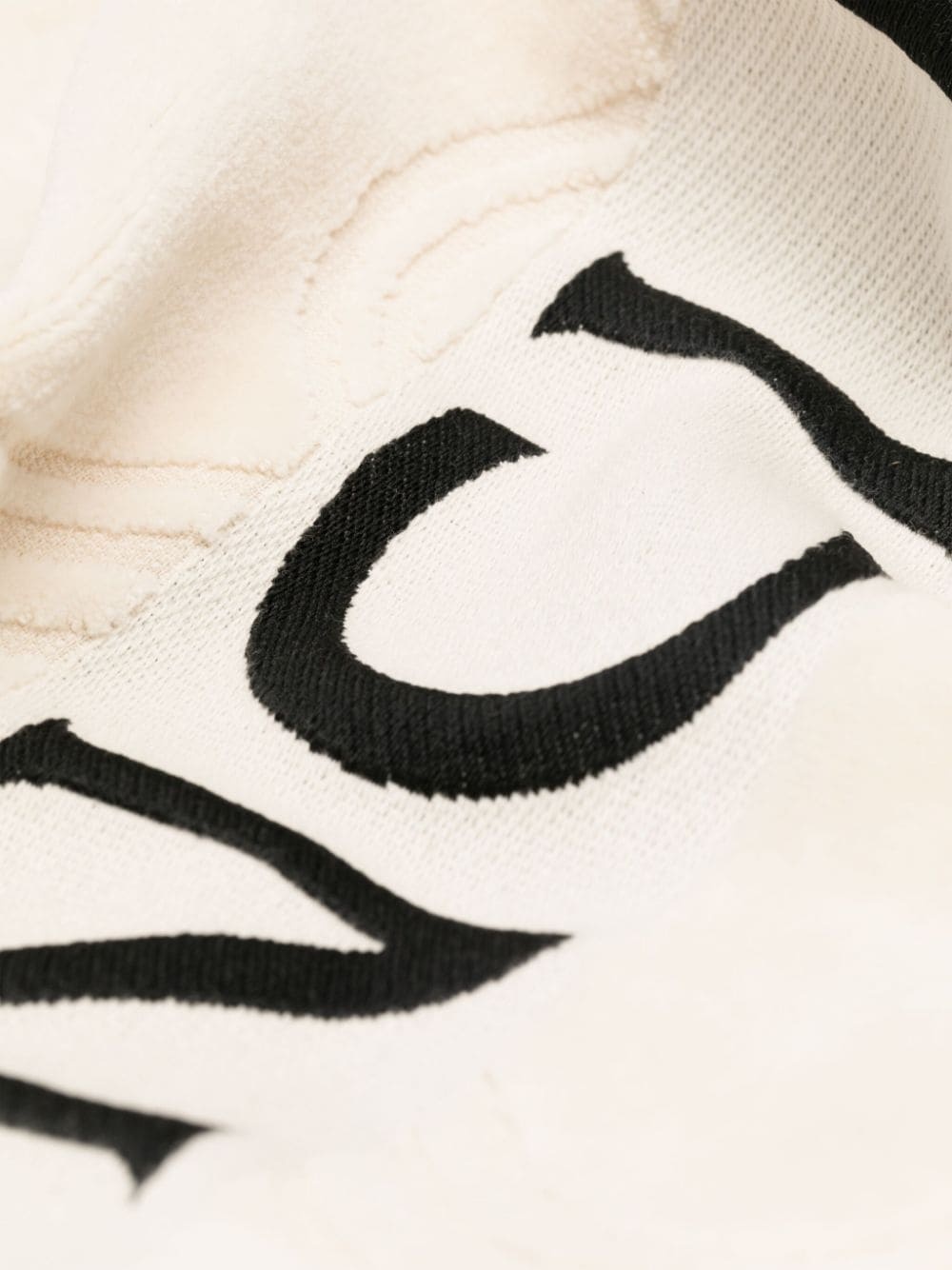 logo-jacquard beach towel - 2