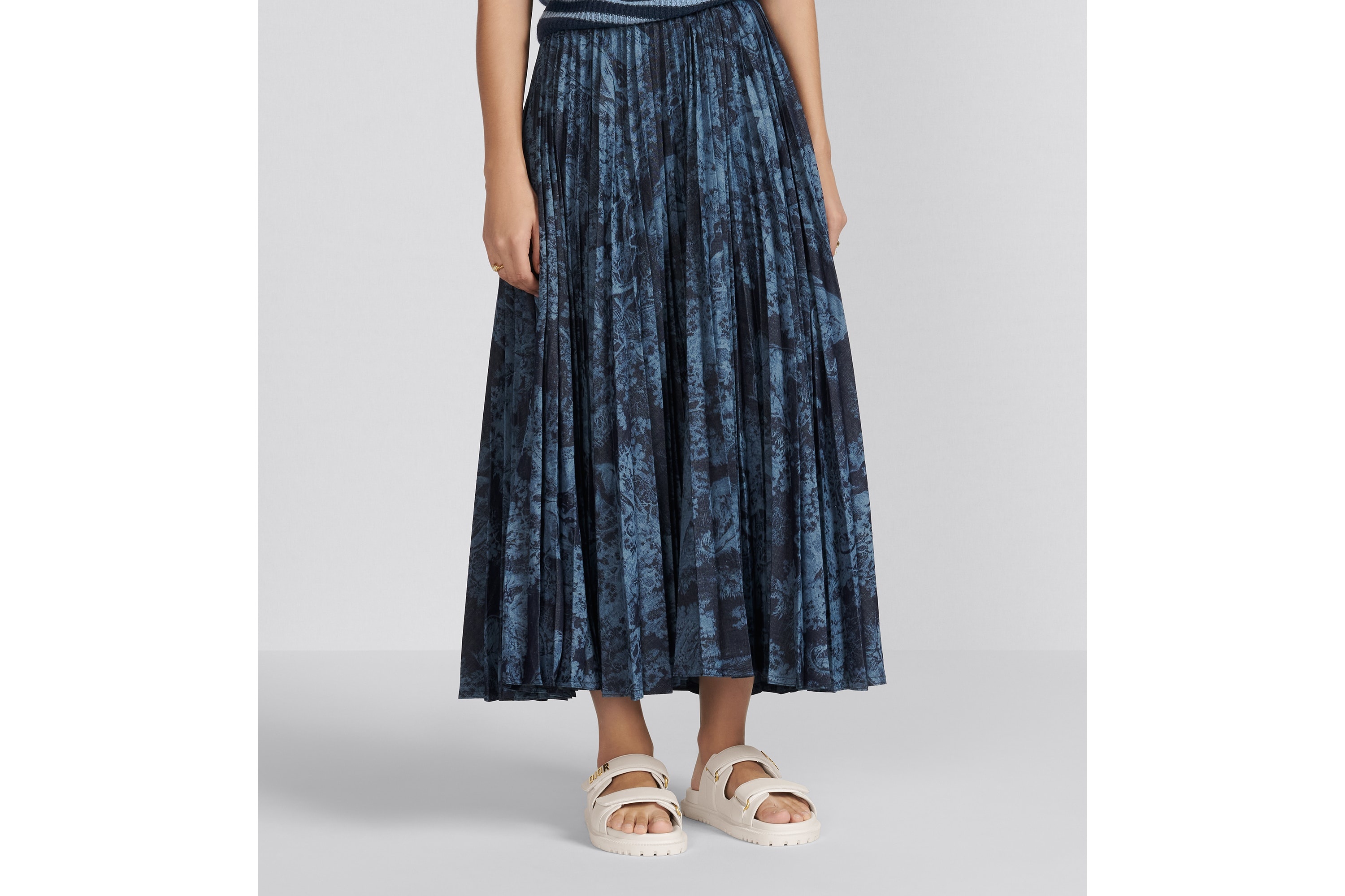 Dioriviera Pleated Mid-Length Skirt - 7
