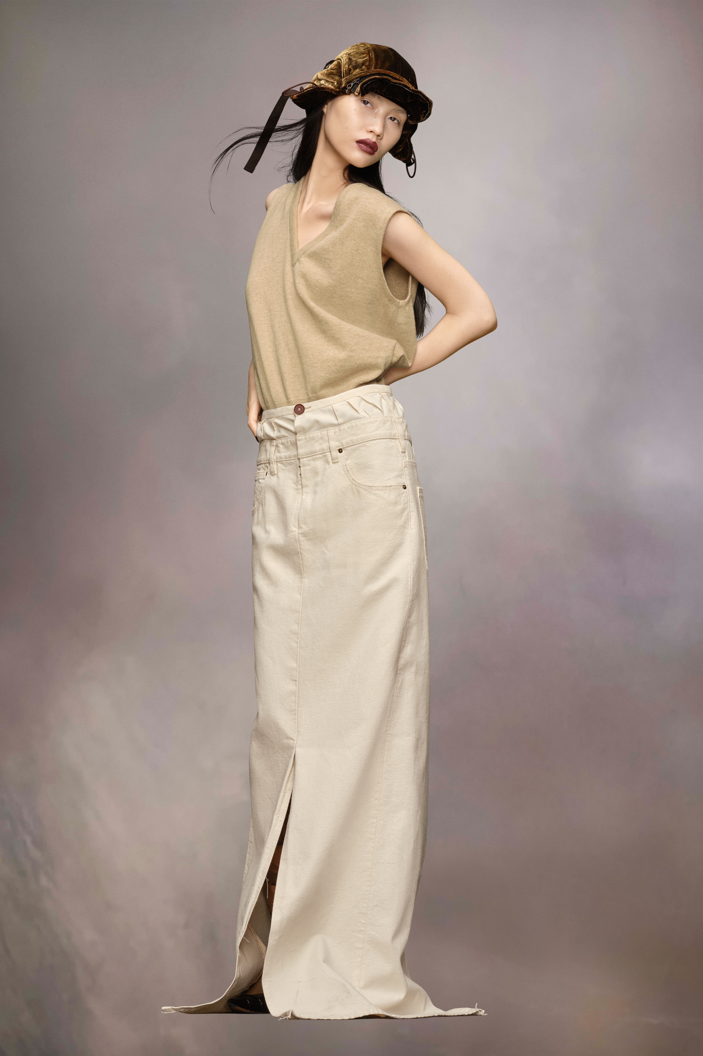 Anonymity of the lining denim skirt - 4