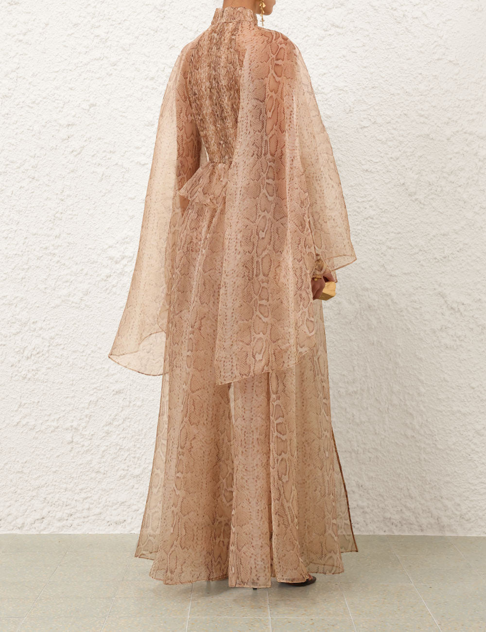 Memento Smocked Flutter Dress - 4