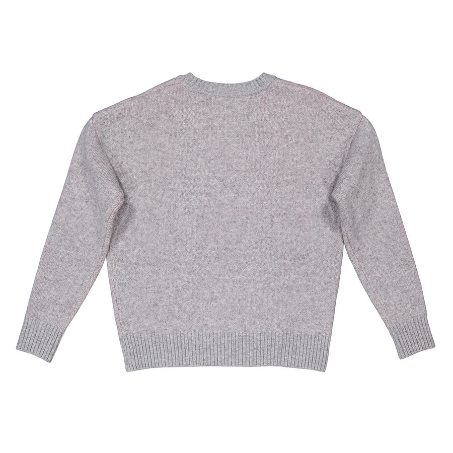 Sjyp Ladies Grey Jacquard Dino Knit Pullover - 5