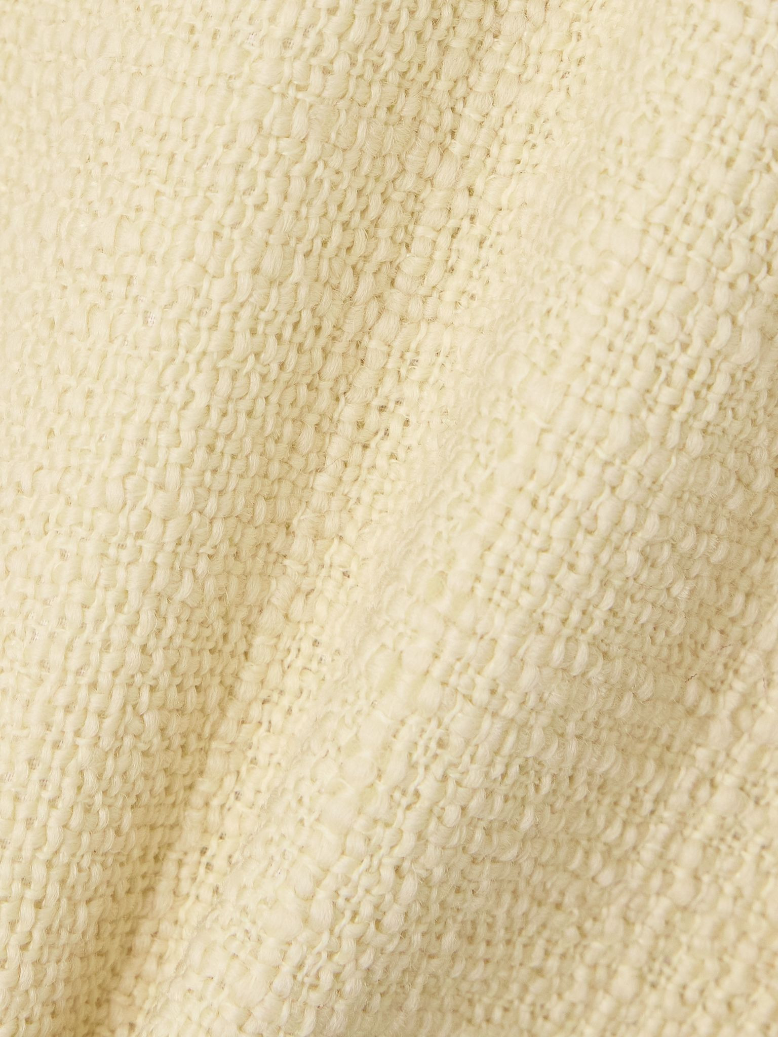 Wool-blend tweed jacket Cream - 4
