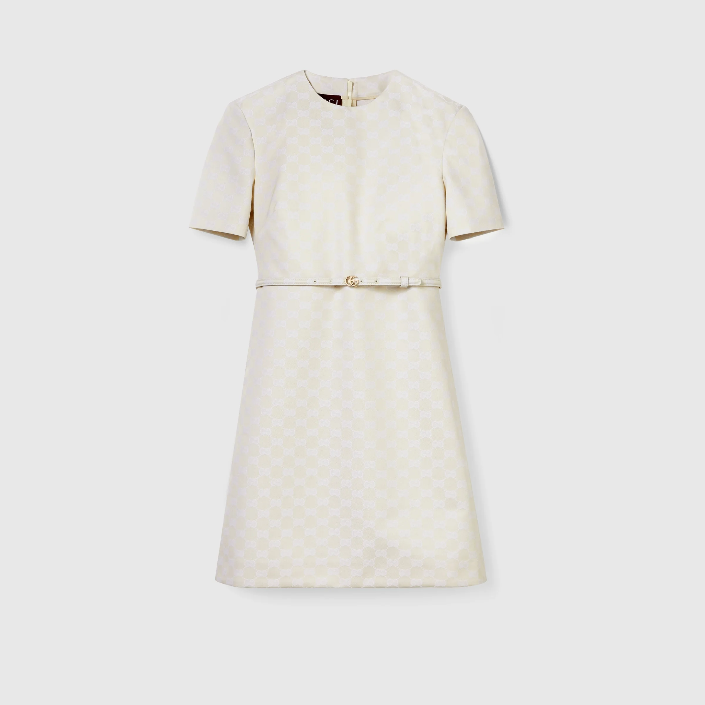 GG cotton gabardine dress - 1