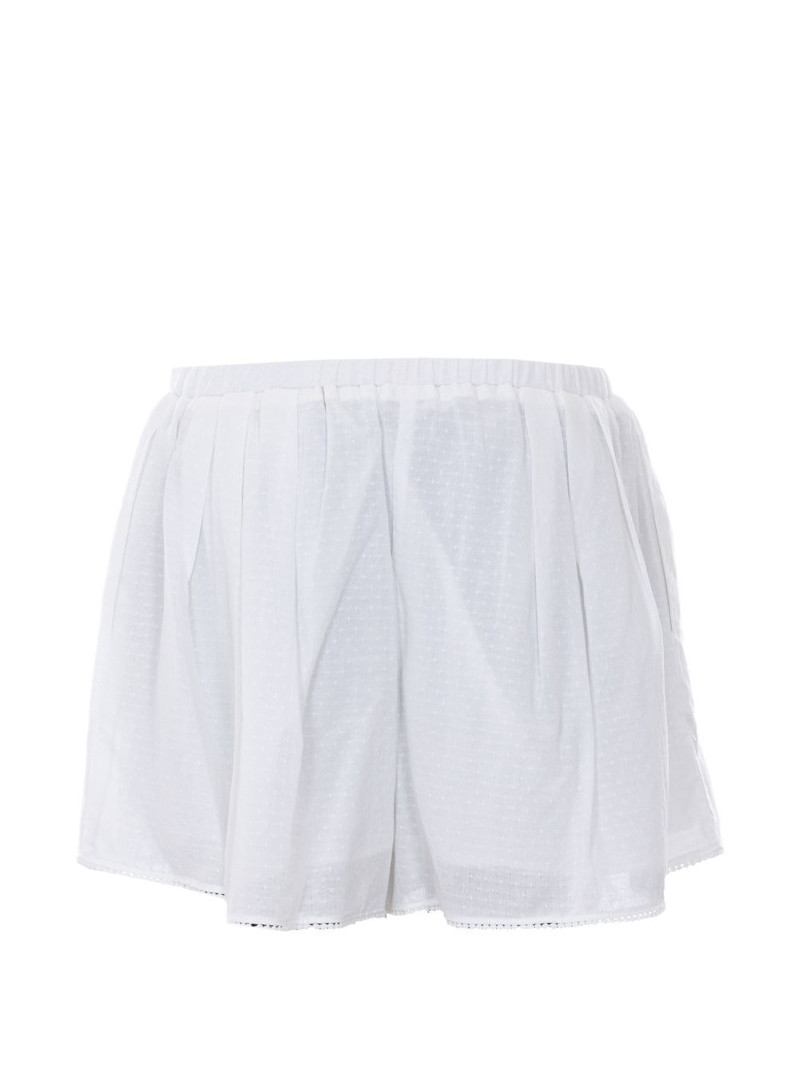 ELEH elasticated embroidered shorts outlook