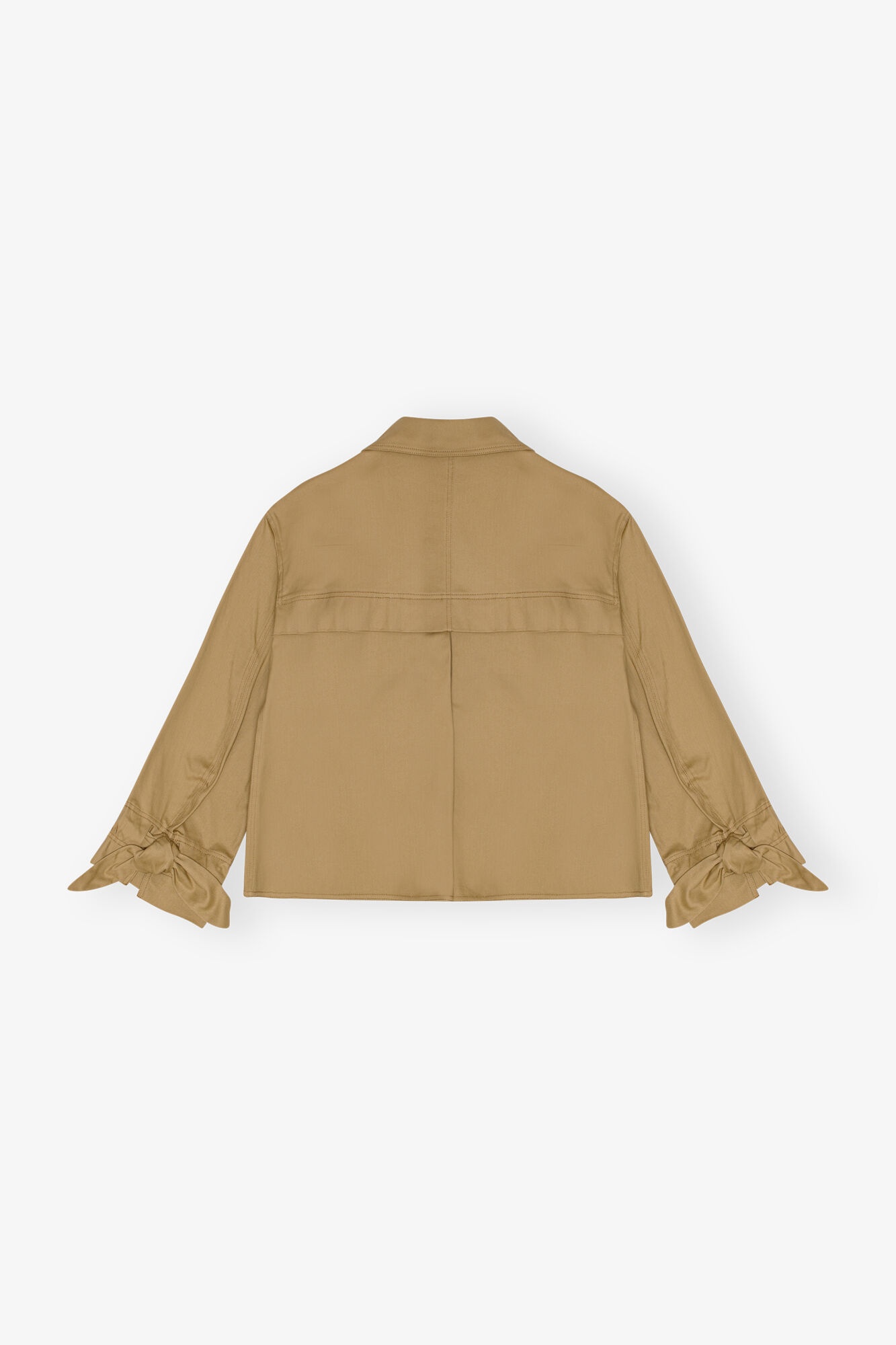 BROWN HERRINGBONE CANVAS JACKET - 6