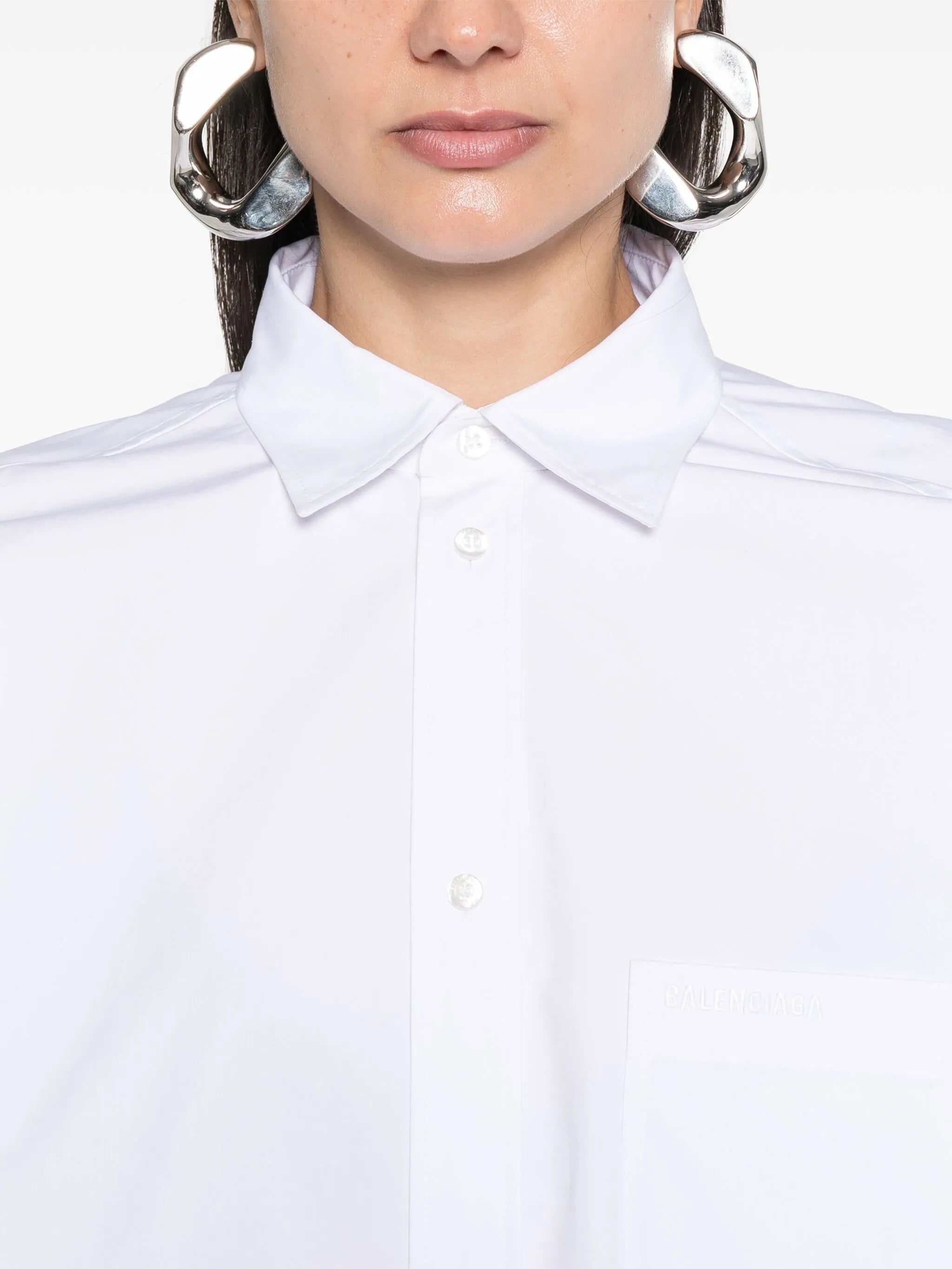 Asymmetric Poplin Shirt - 2