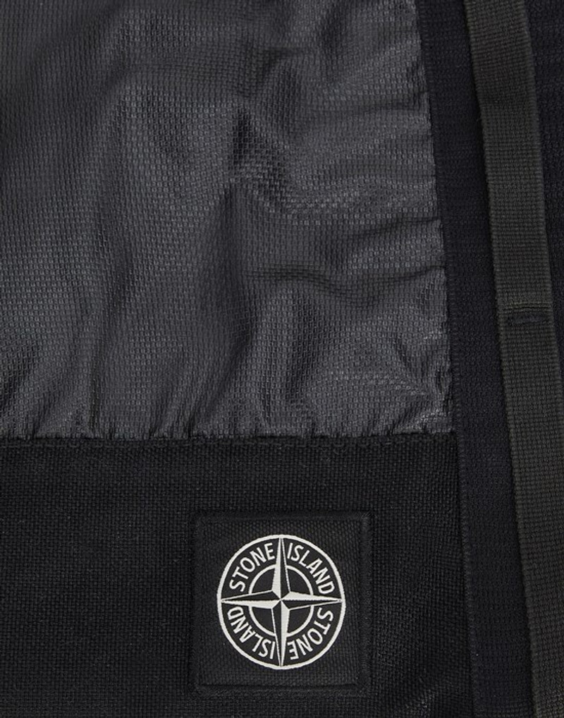 91070 MUSSOLA GOMMATA CANVAS, GARMENT DYED BLACK 3