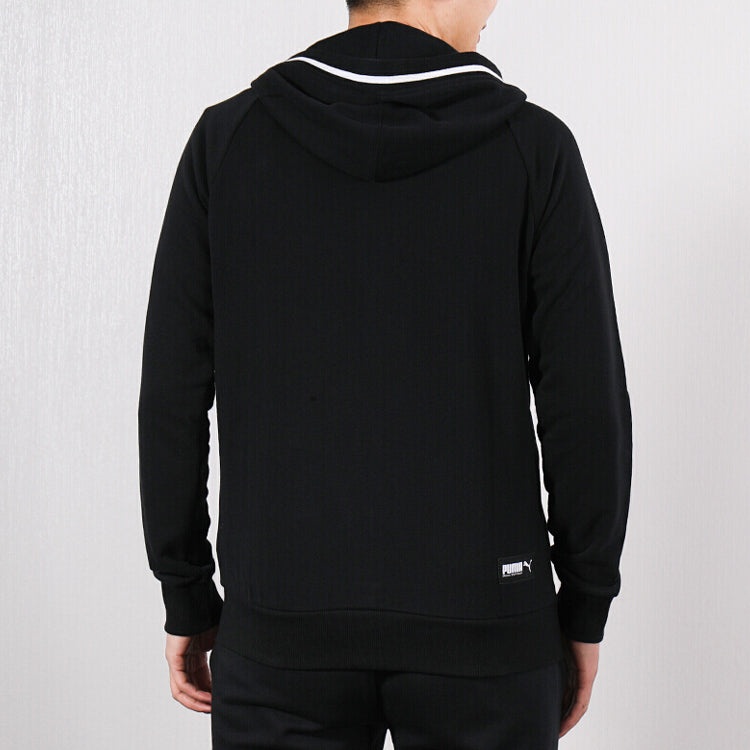PUMA Colorblock hooded Zipper Jacket Black 844130-01 - 4