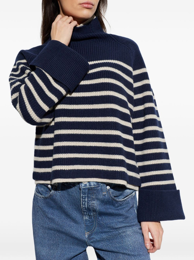 striped roll-neck sweater 3