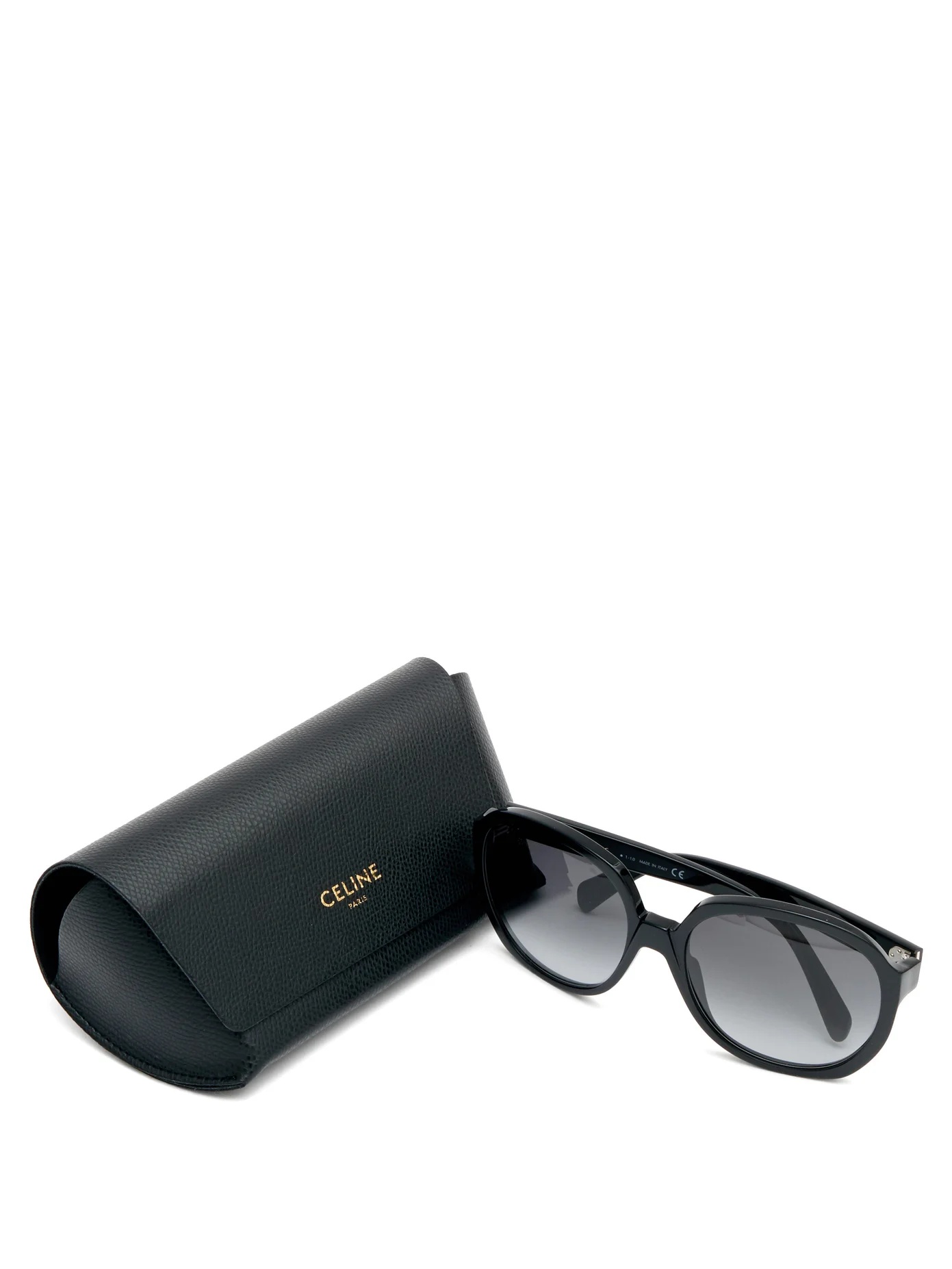 Oversized round acetate sunglasses - 4