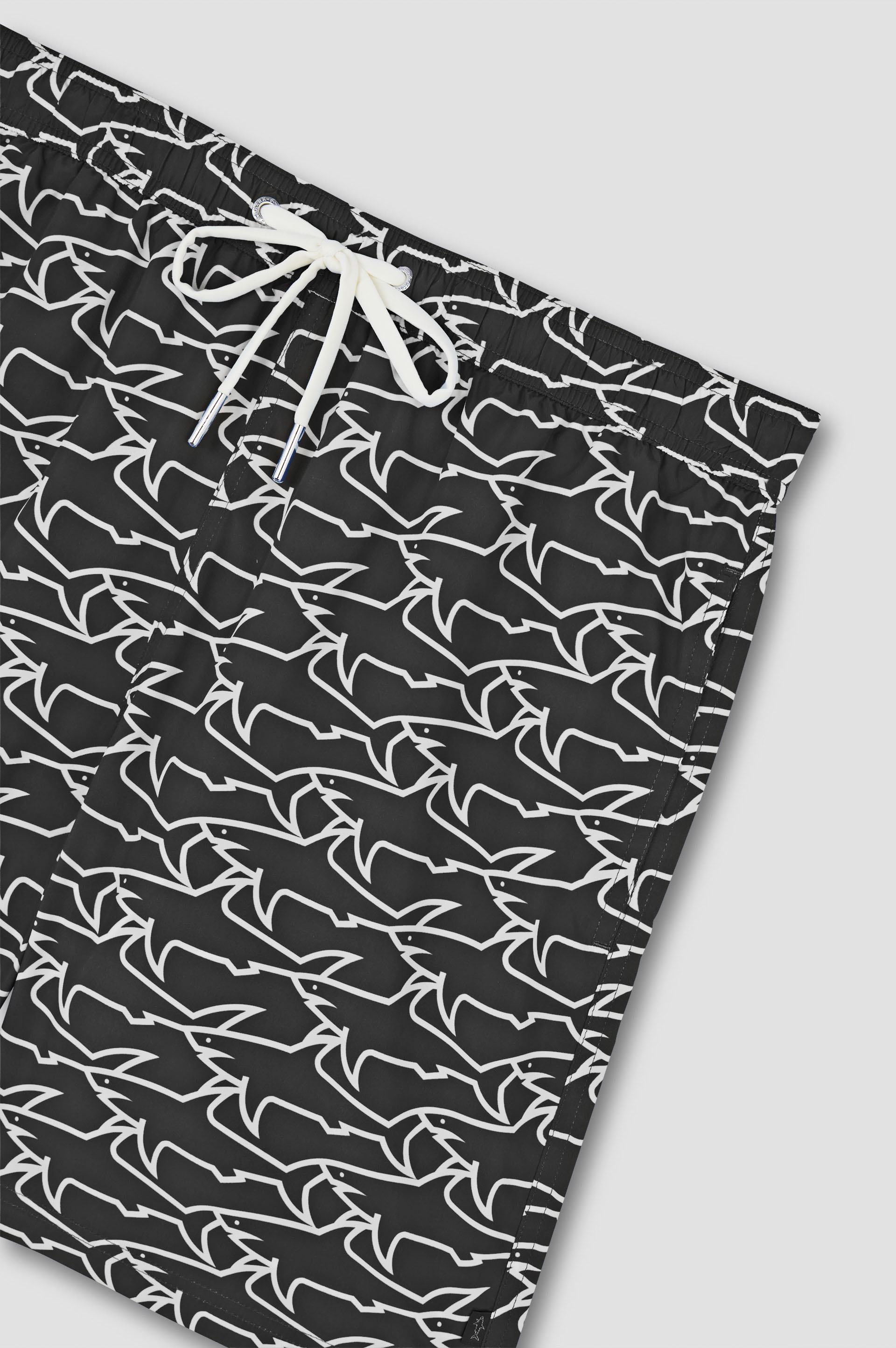 SWIM SHORTS WITH ALL-OVER SHARK PRINT - 5