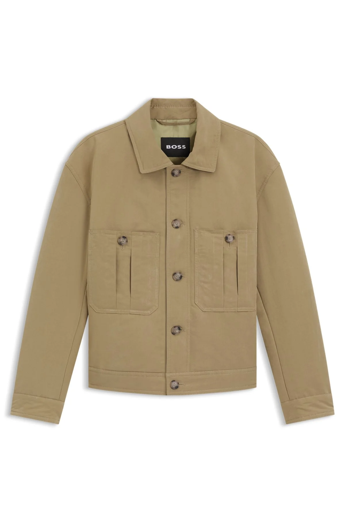 WATER-REPELLENT JACKET IN PEACHED FABRIC - 1