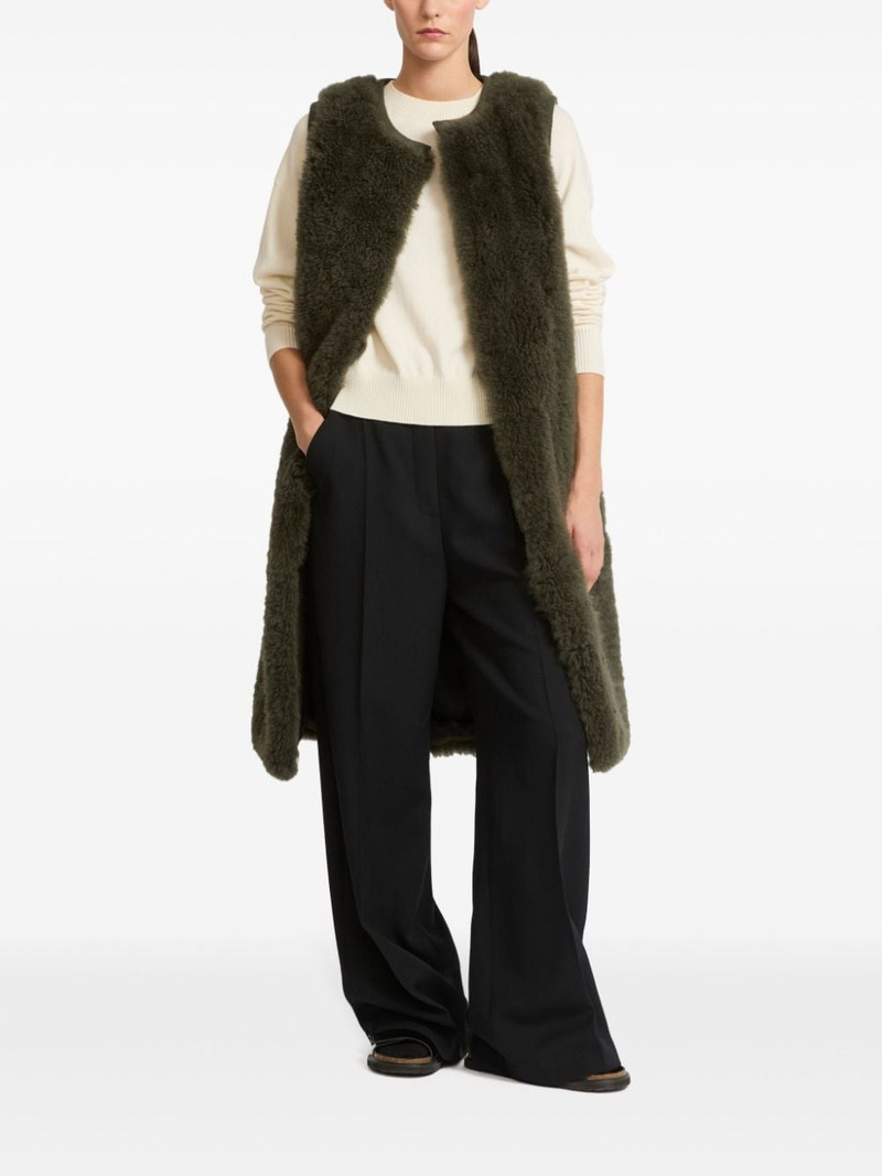 Yves Salomon belted shearling gilet outlook