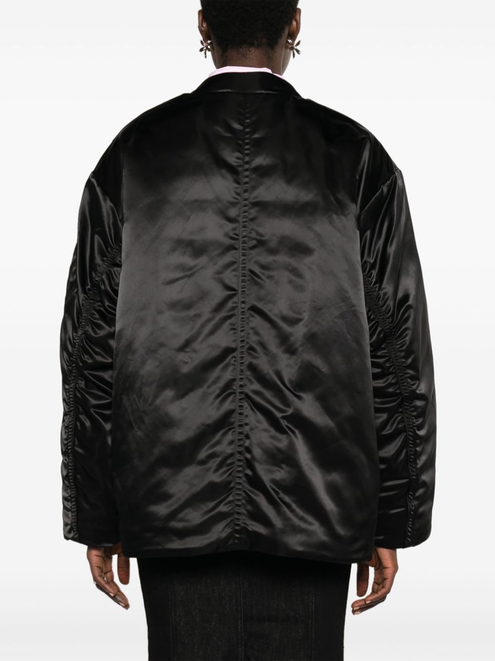 Prim satin bomber jacket - 4