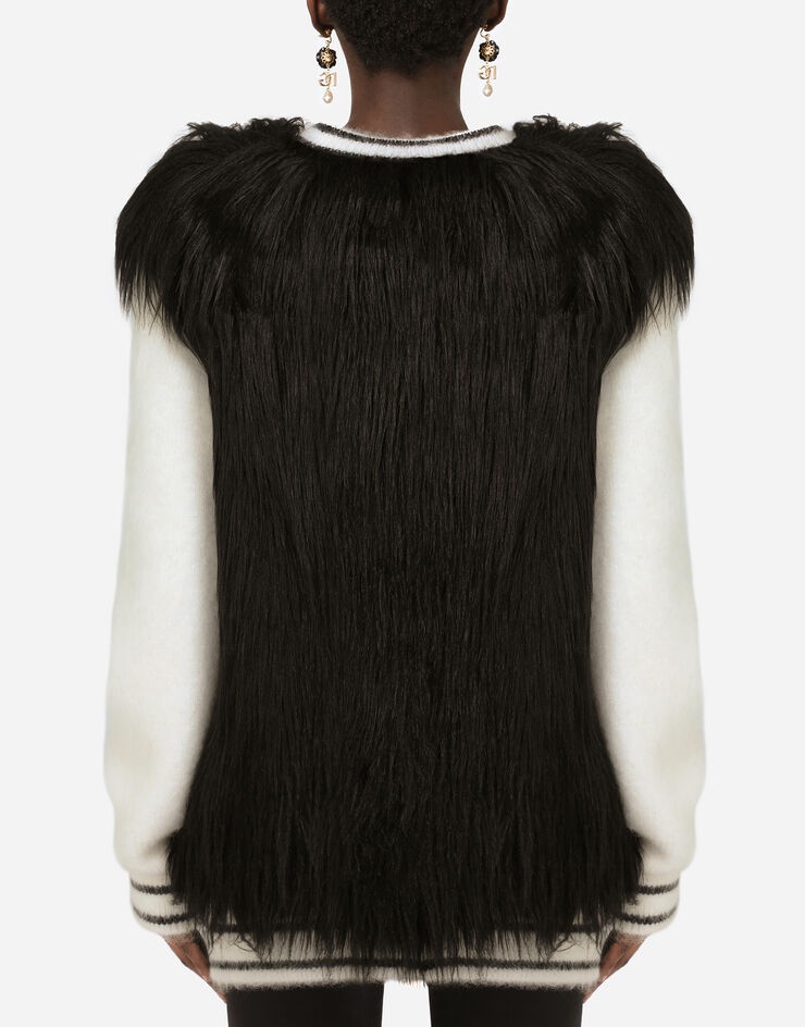 Cashmere and faux fur cardigan - 2