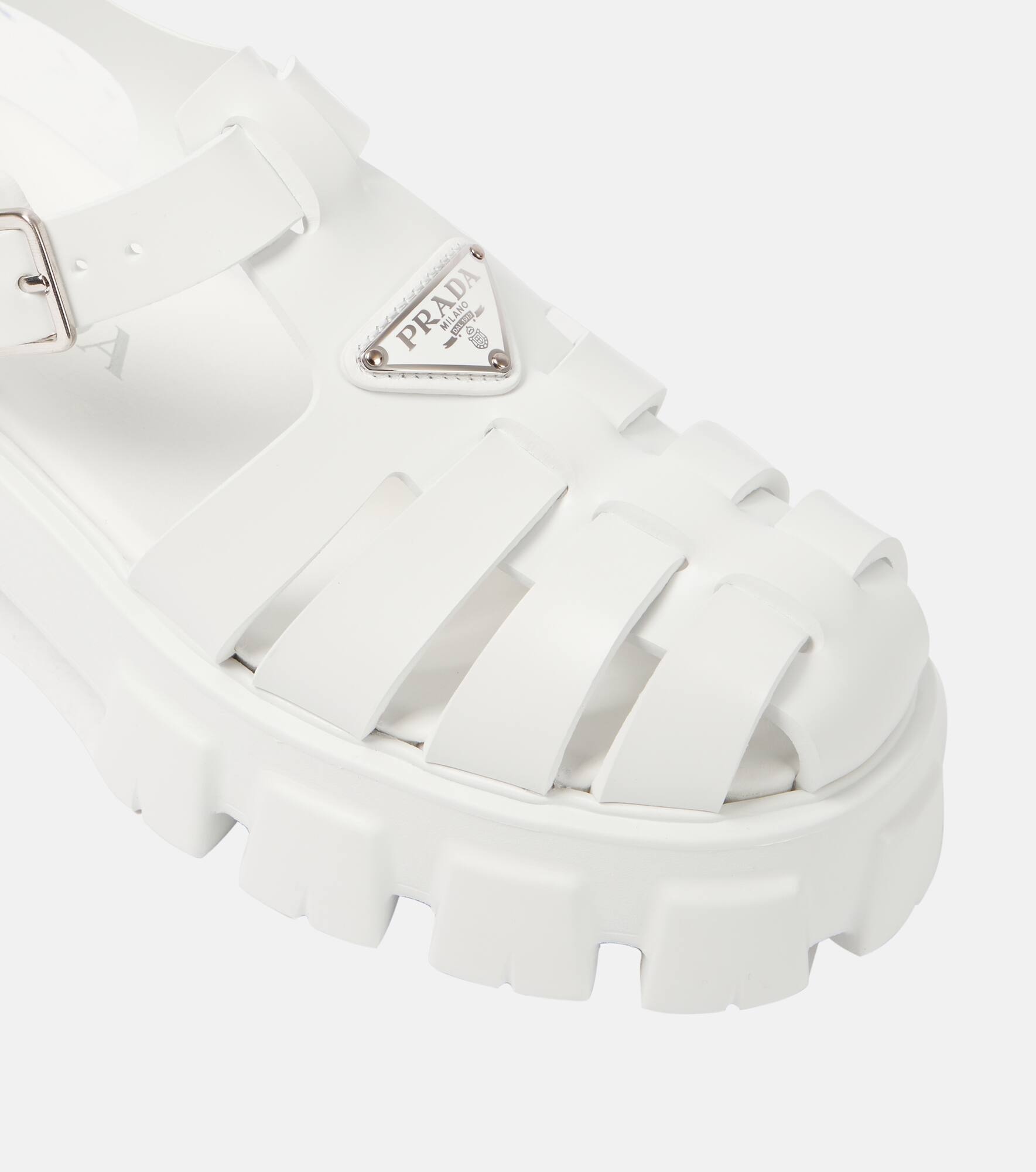 Monolith logo platform sandals - 6