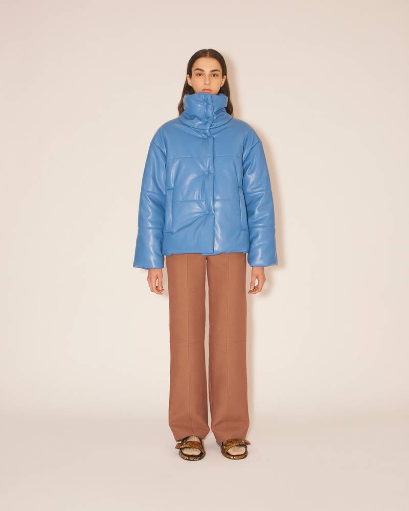 Nanushka HIDE - OKOBOR™ alt-leather puffer jacket - Blue outlook