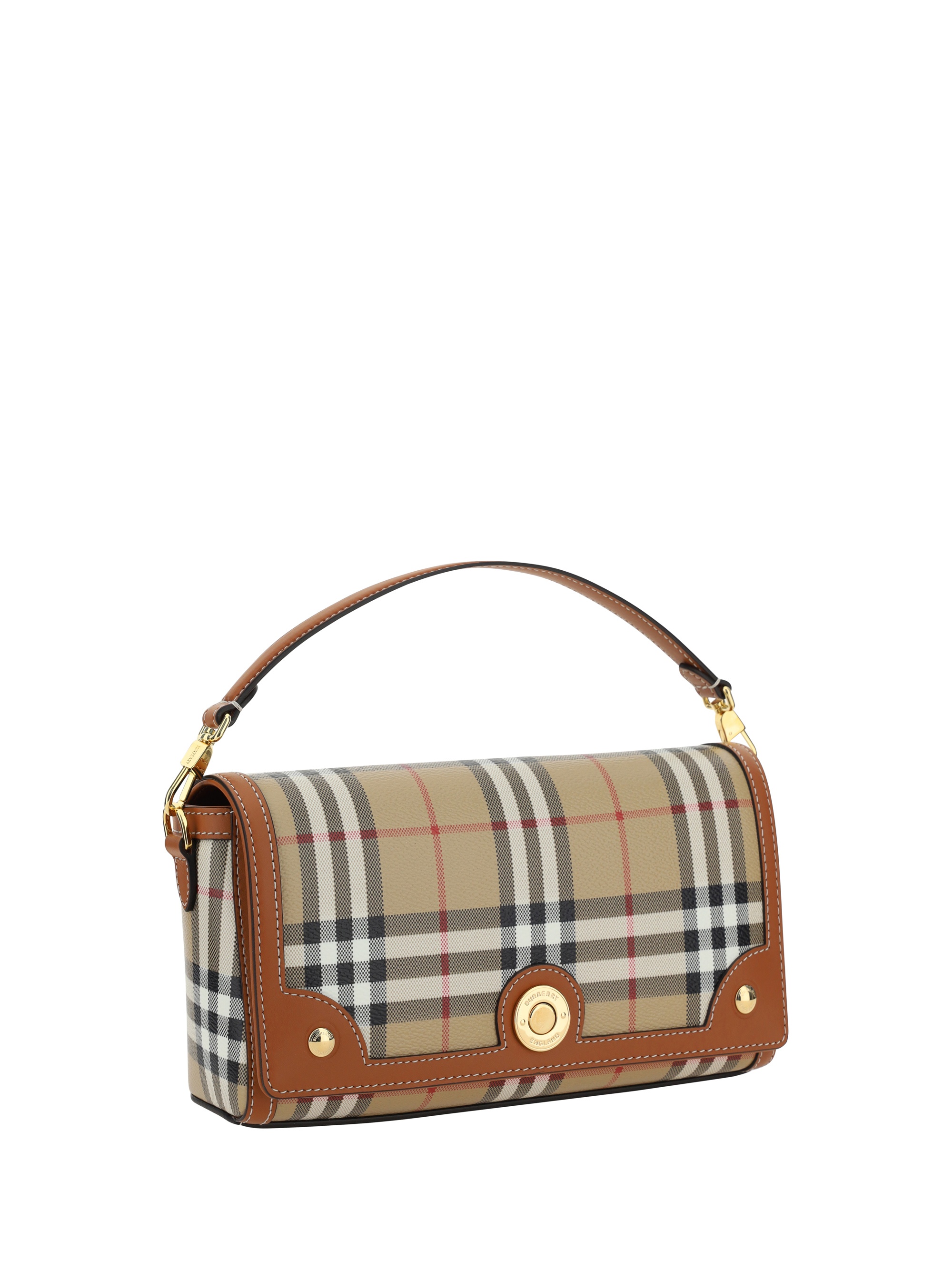 【送料&関税込】Burberry Printed Canvas Shoulder Bag BURBERRY Shoulder Bag 8094435 canvas leather Beige Brown