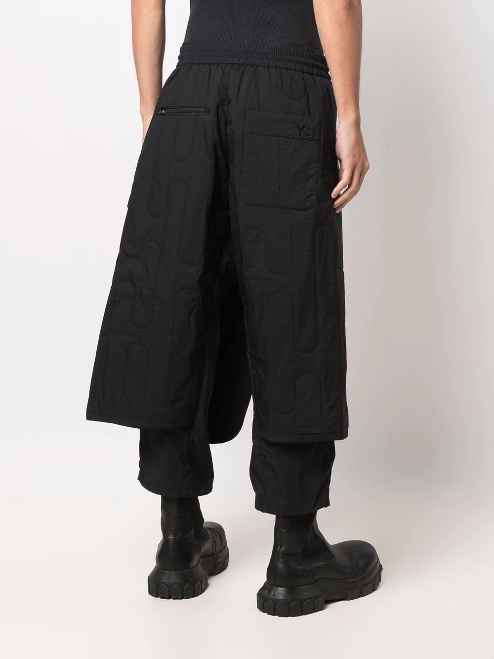 Ch2 cropped quilted wrap trousers - 4