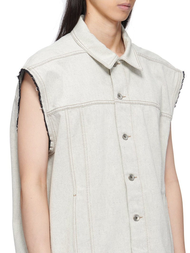 sleeveless cotton denim vest 4