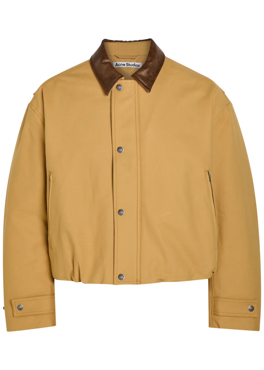 Acne Studios Opada Padded Leather-trim Cotton Jacket - 1