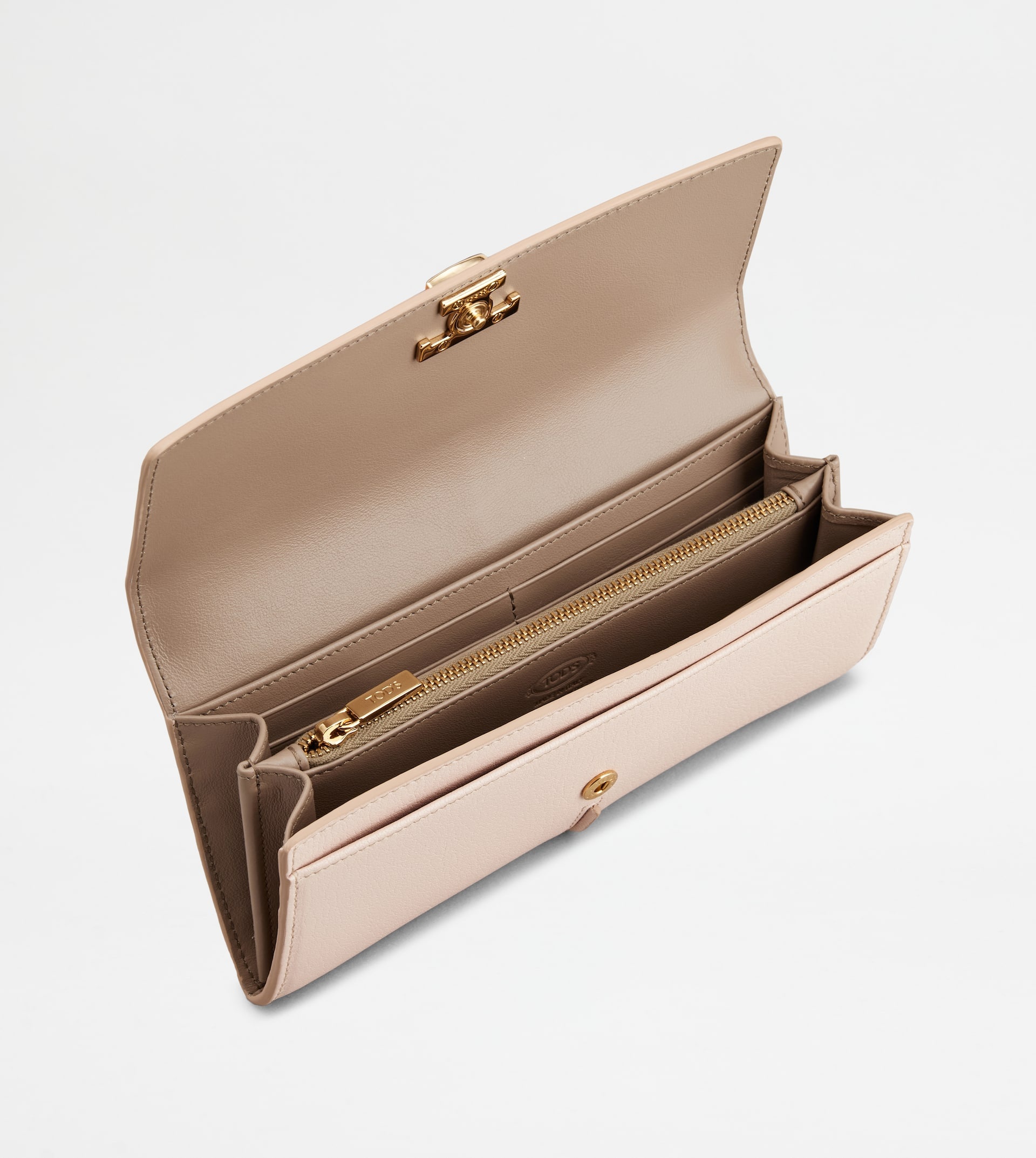 T TIMELESS WALLET IN LEATHER - PINK - 2