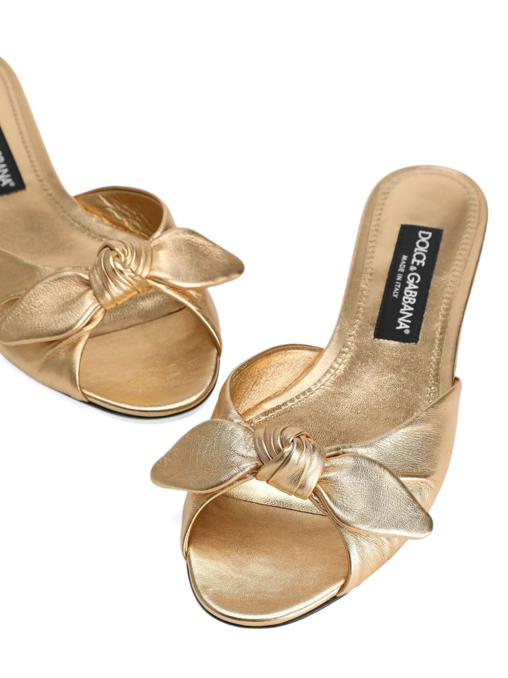 bow-detail leather sandals - 3