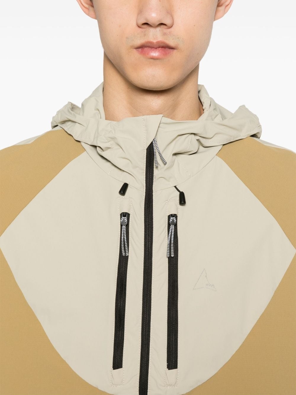 logo-print hooded windbreaker jacket - 5