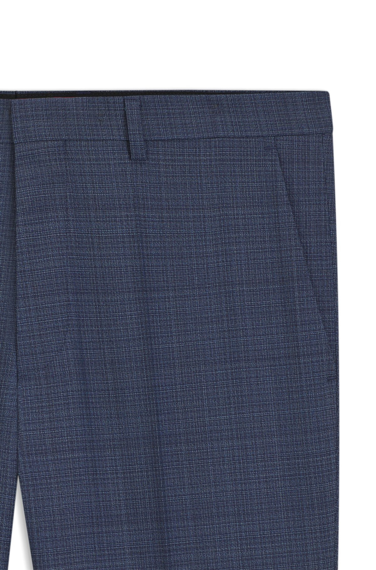 EXTRA-SLIM-FIT TROUSERS IN MOULINÉ WOOL - 6