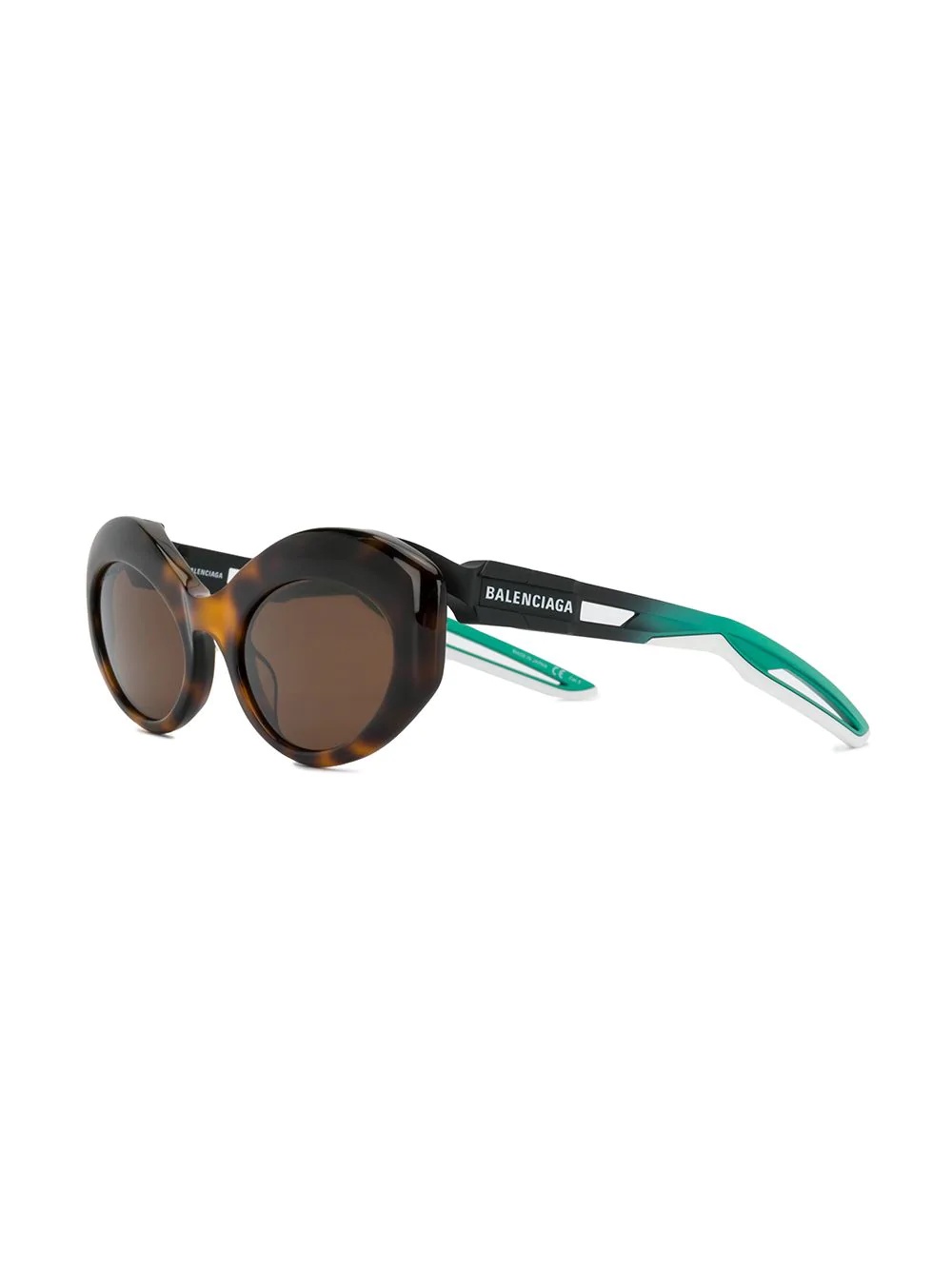 Hybrid oval sunglasses - 2