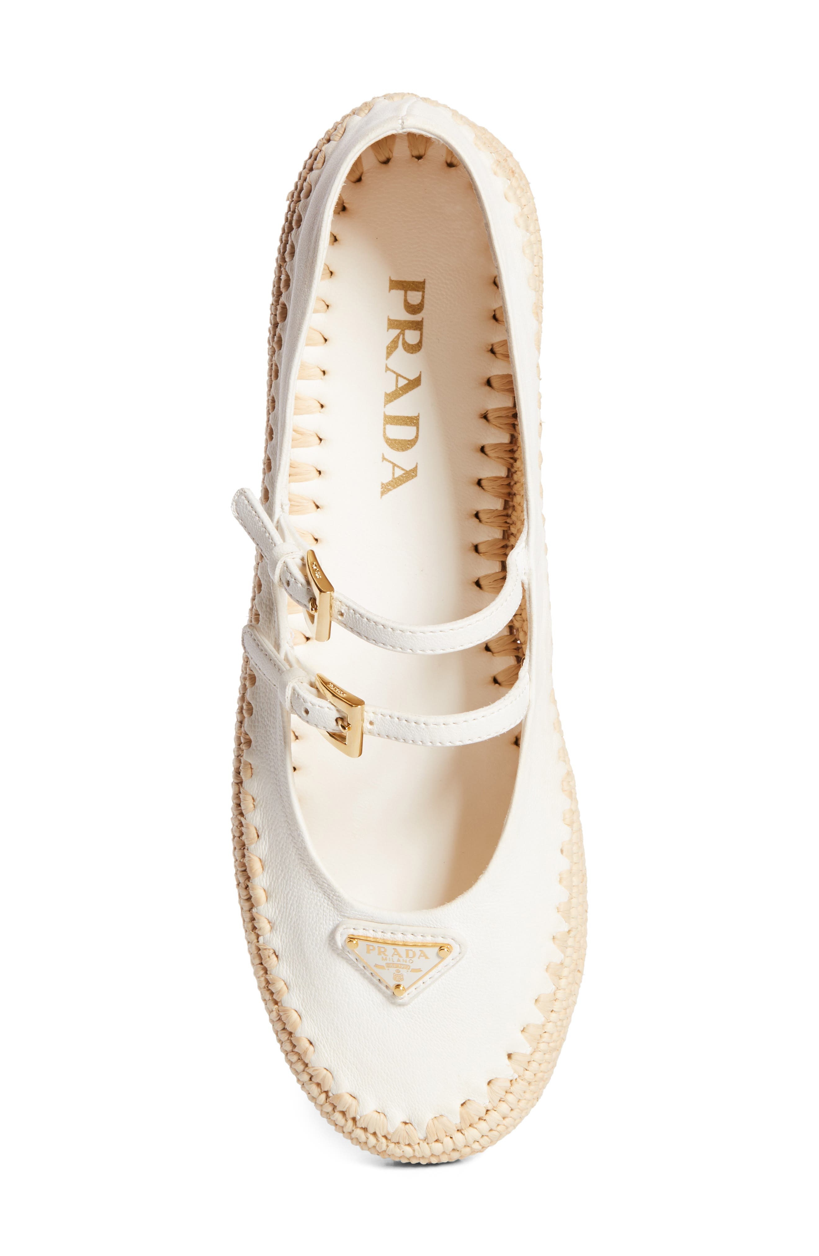 Prada Platform Espadrill Mary Jane in Avorio at Nordstrom - 5