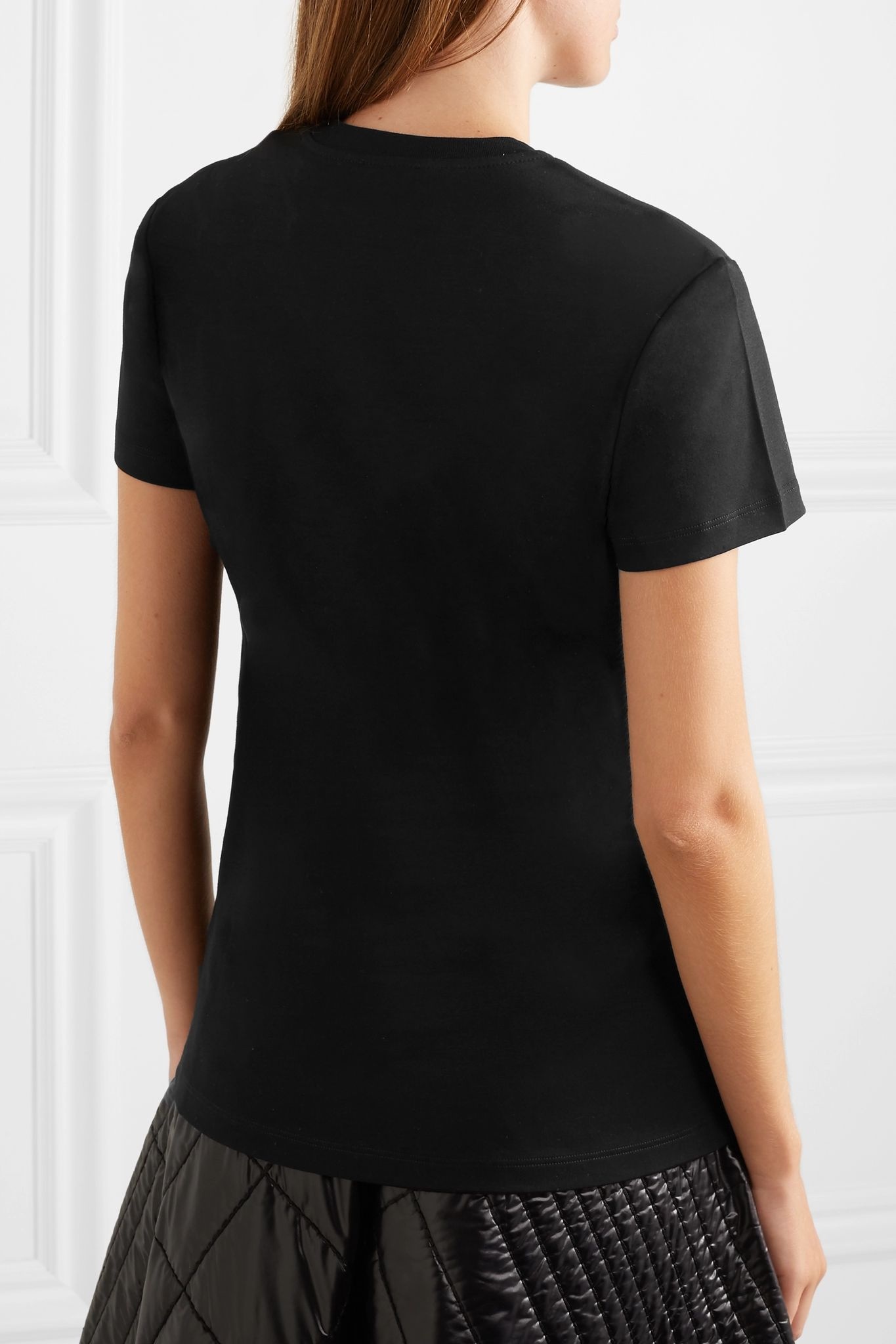 + 6 Noir Kei Ninomiya appliquéd cotton-jersey T-shirt - 4