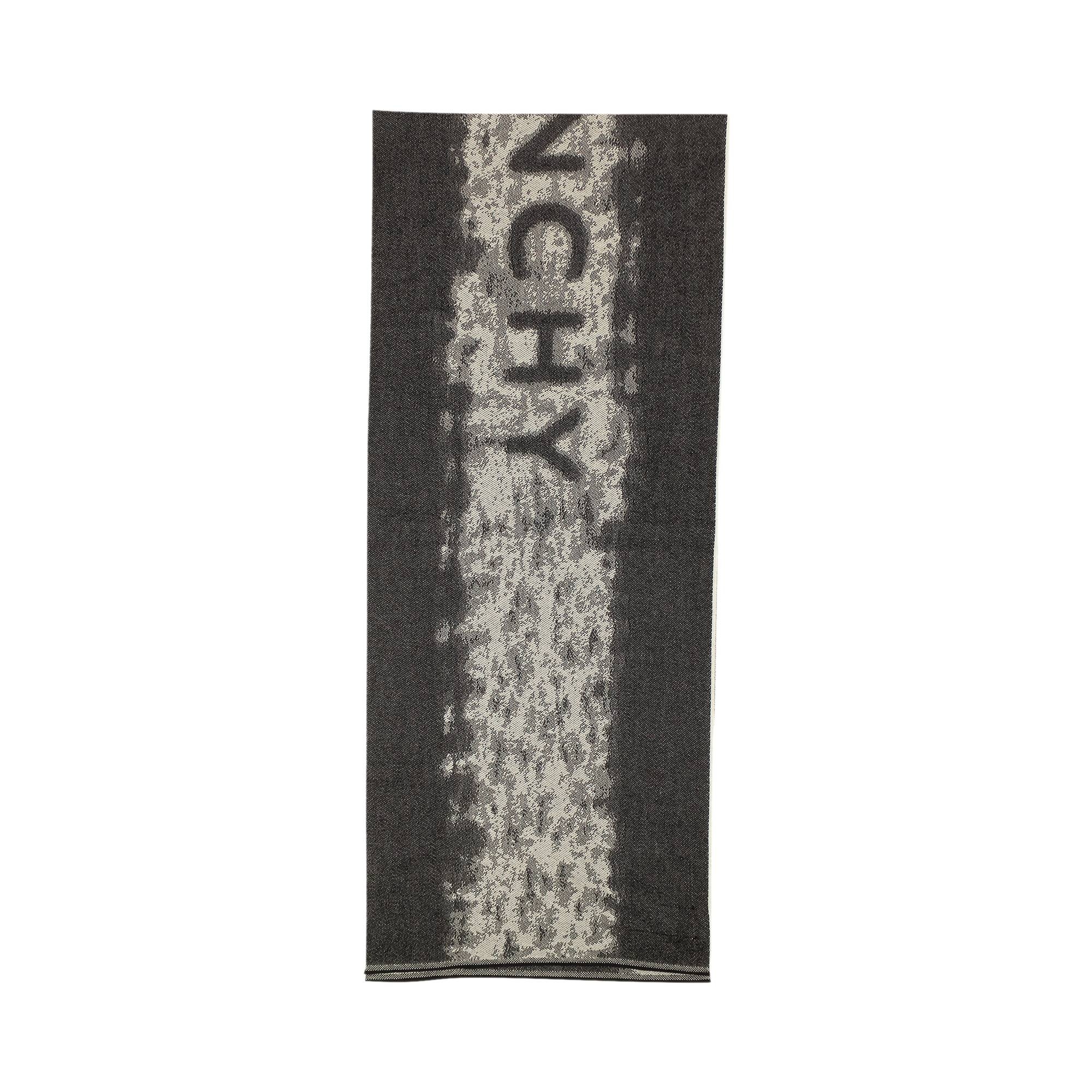 Givenchy Abstract Jacquard Wool Scarf 'Black' - 1